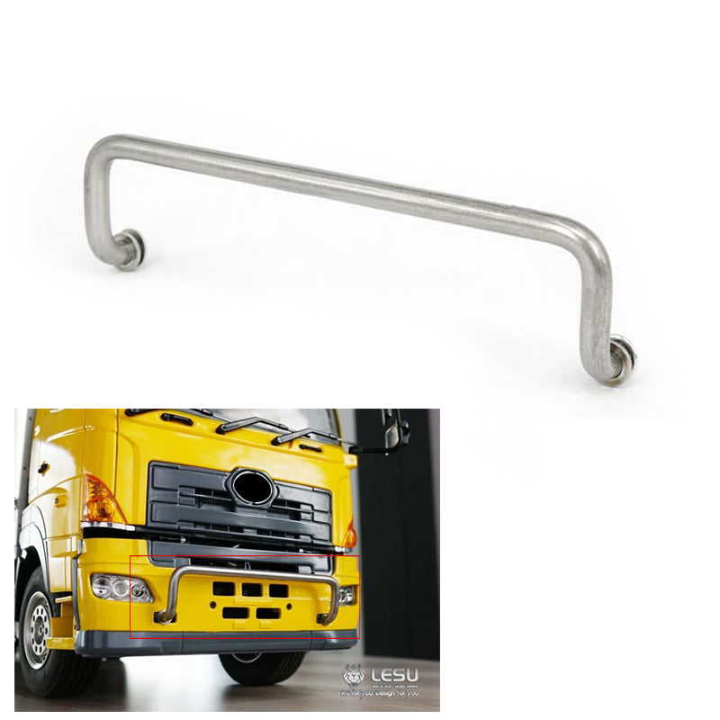 1/14 LESU700 RC Tractor Truck Metal Bumper & Wheel Carrier - DIY Model Dumper Accessory for RC Construction Vehicles - Perfect for Off-Road Crawling & Heavy Duty Simulation Play