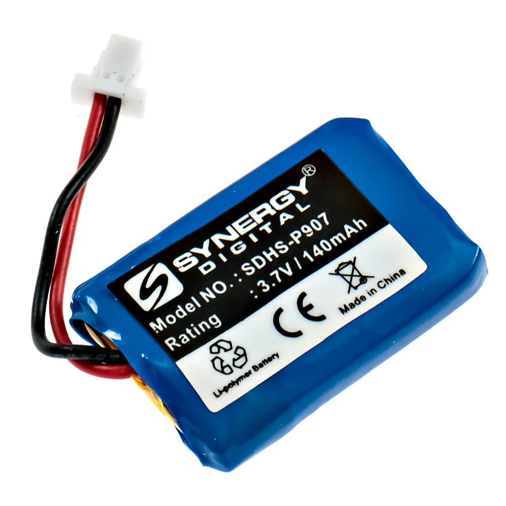 Synergy Digital Wireless Headset Batteries - 4 Pack Li-Polymer 3.7V 140mAh Replacement Batteries for Plantronics CS540 Headset System | Perfect for Office Calls, Remote Work & Customer Service Professionals