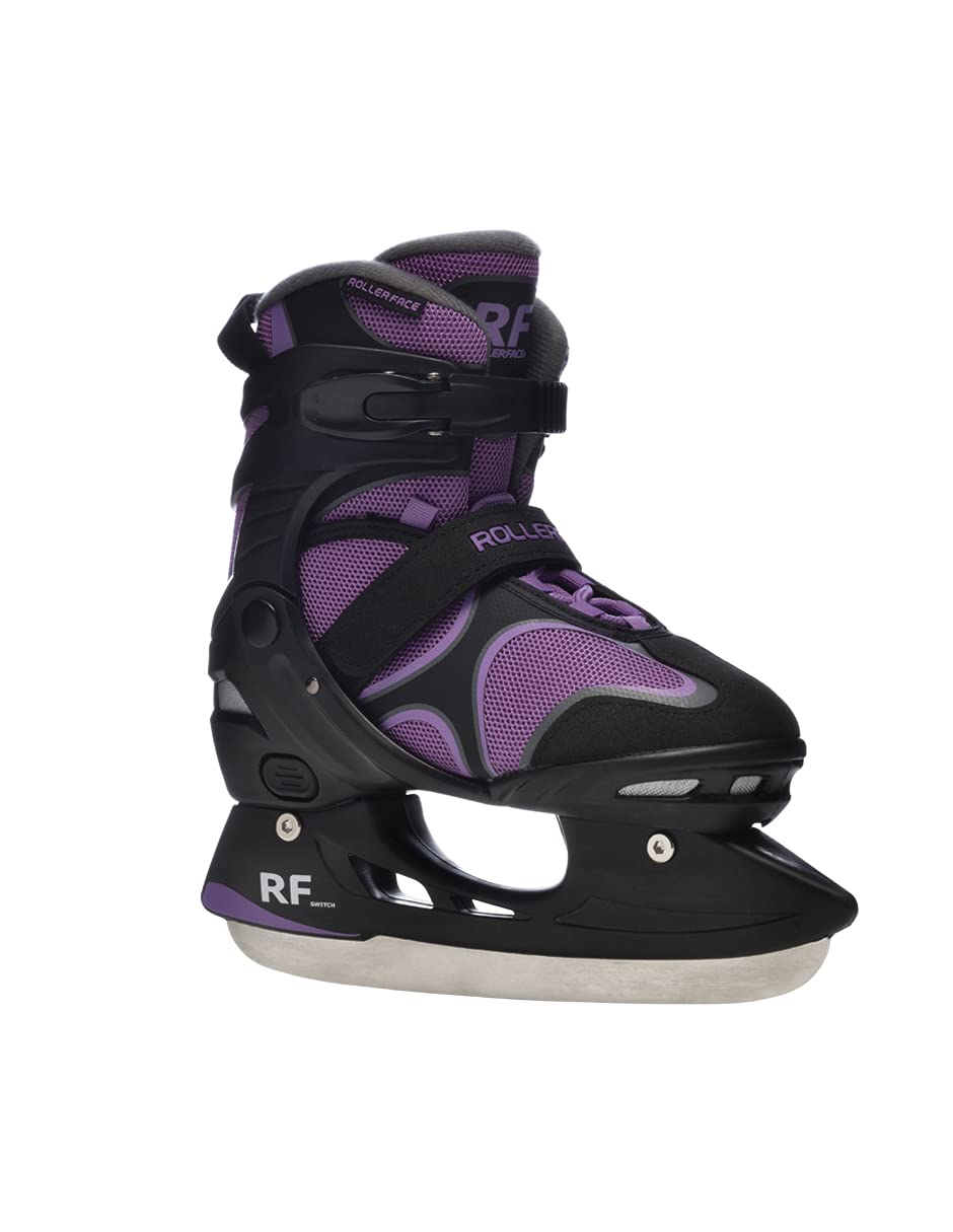 Rollerface Switch 3-in-1 Adjustable Skates for Kids & Adults - Convertible Inline Skates, Roller Skates & Ice Skates (Fits 3 Sizes) - Perfect for Sports, Outdoor Fun & Recreation Activities