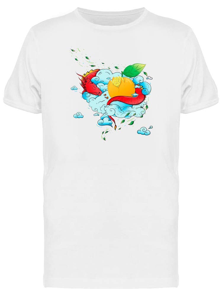Red Dragon on Clouds Graphic T-Shirt for Men - Stylish Casual Wear for Everyday Outfits & Street Fashion