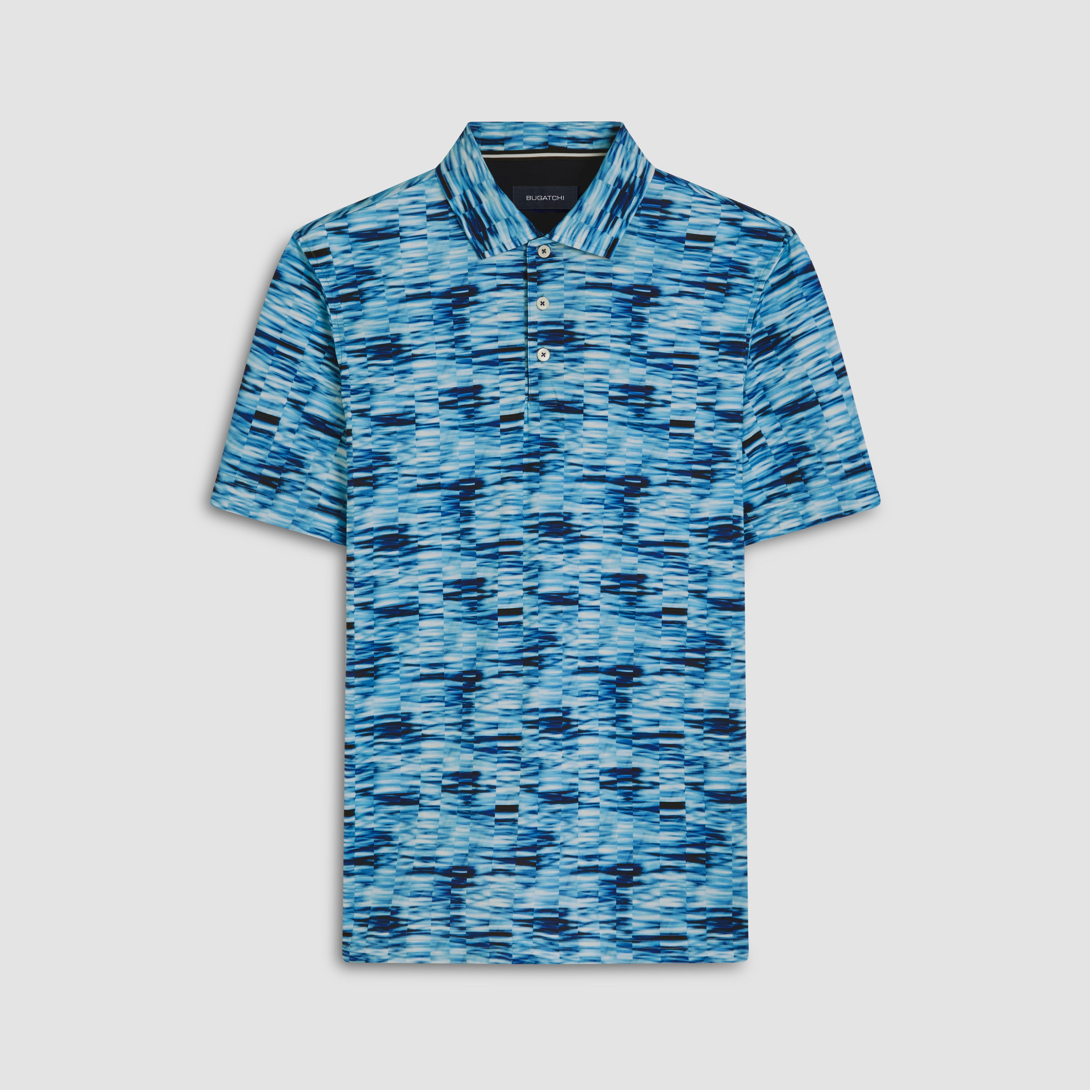 Hendrix Abstract Print Polo Shirt for Men - Stylish Casual Short Sleeve Shirt - Perfect for Work, Parties & Summer Outfits