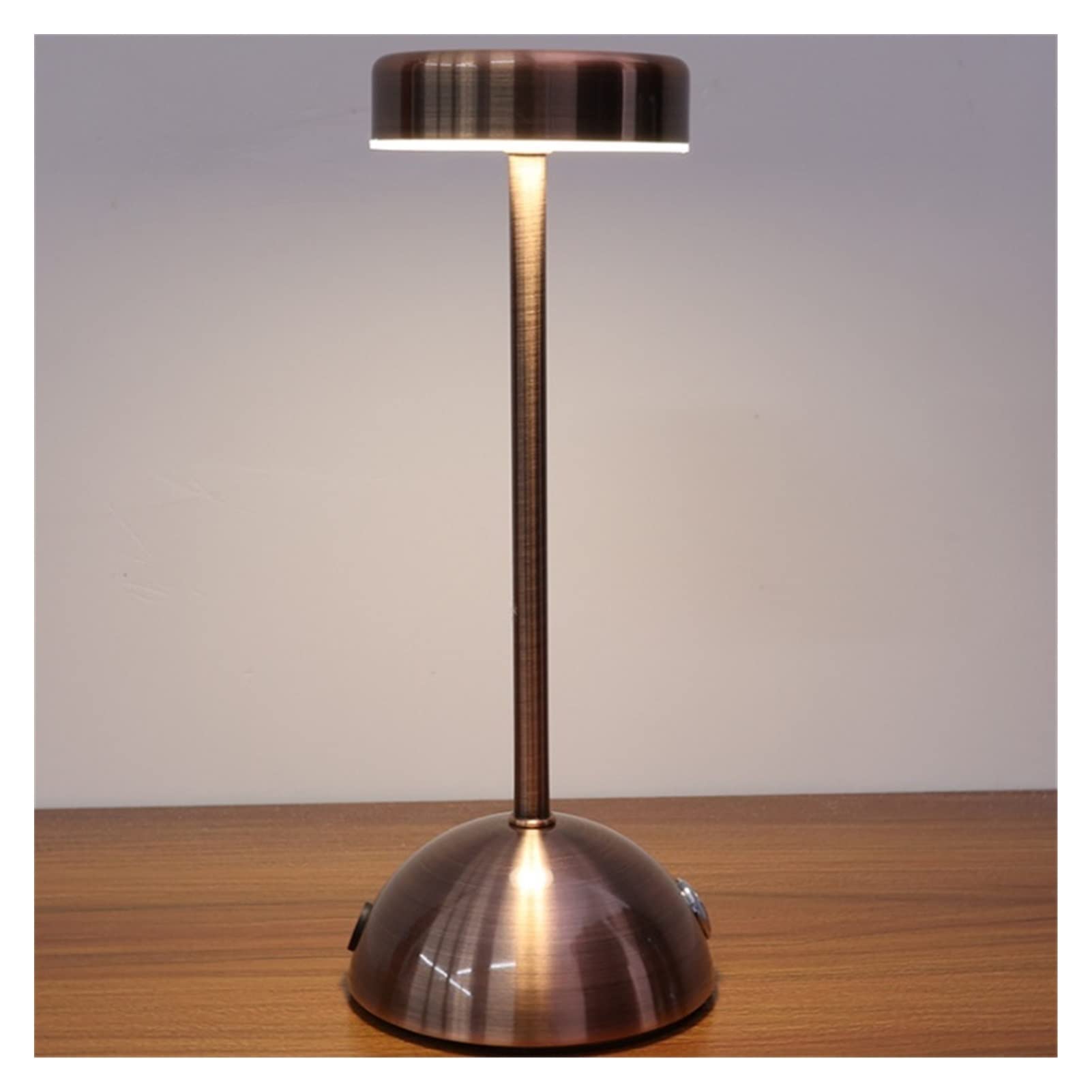 TOMYEUS Rechargeable LED Desk Lamp - Vintage European Style Table Lamp for Home, Office, Restaurant & Cafe - Adjustable Night Light for Bedside, Reading & Decorative Atmosphere