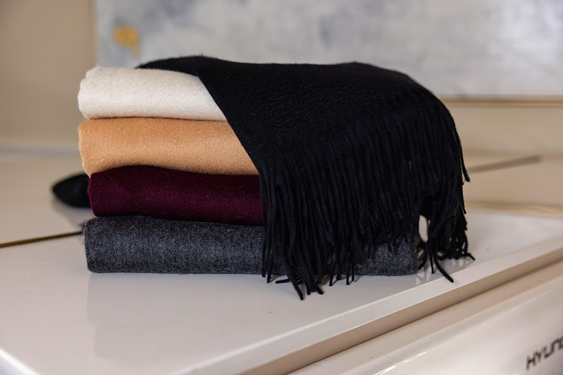 Velanio 100% Cashmere Throw Blanket 60