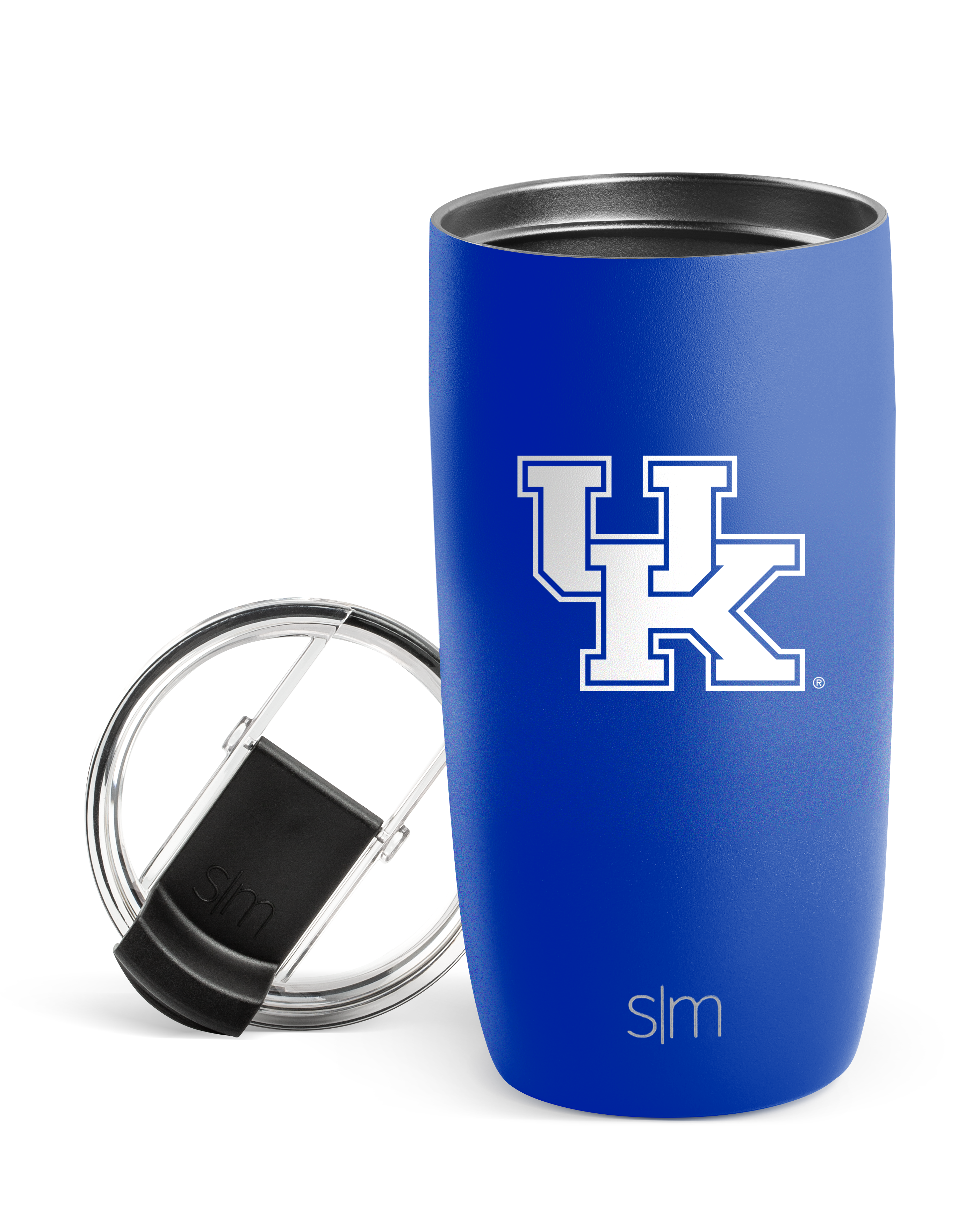 Insulated Stainless Steel Collegiate Voyager Tumbler with Clear Flip Lid & Straw - 20oz Leakproof Travel Mug for Coffee, Tea & Cold Drinks - Perfect for School, Office & Outdoor Adventures