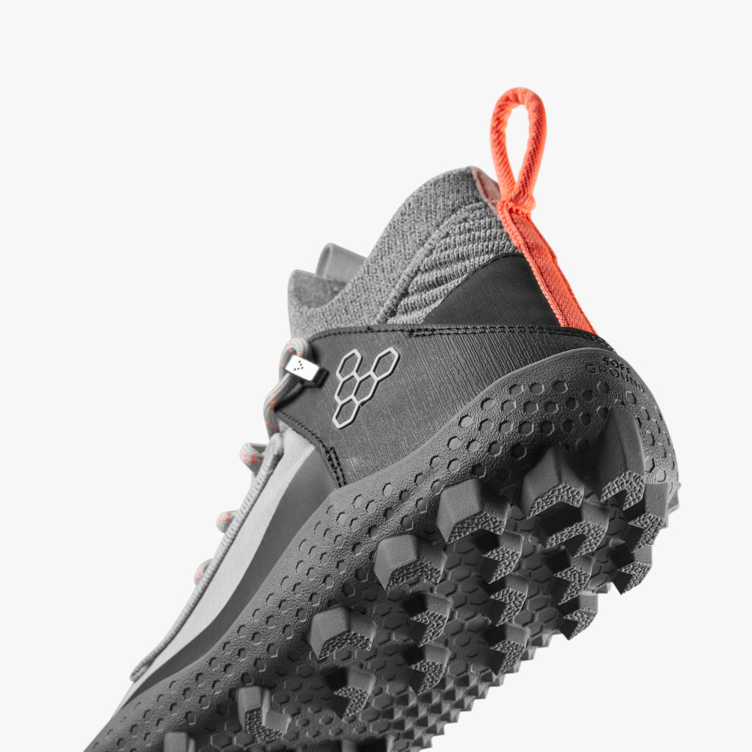 Vivobarefoot Men's Magna Lite Waterproof Hiking Shoes - Lunar Rock Color | Lightweight & Durable for Outdoor Adventures, Trail Running & Travel
