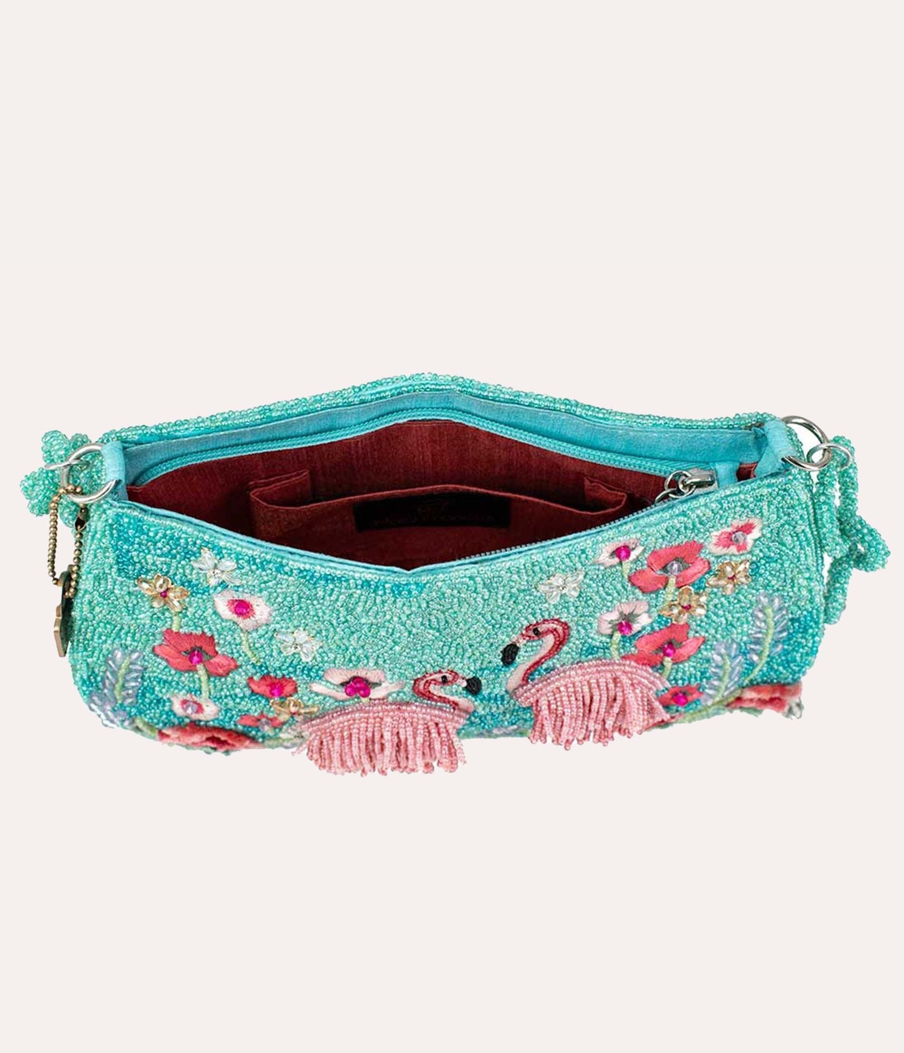 Mary Frances Flirty Flamingos Crossbody Bag - Stylish Women's Fashion Handbag for Everyday Use, Parties & Travel