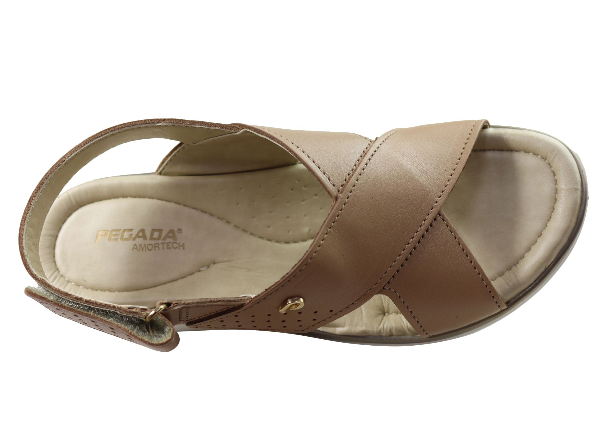Pegada Paros Women's Comfortable Leather Sandals - Handmade in Brazil - Perfect for Beach, Vacation & Summer Outfits