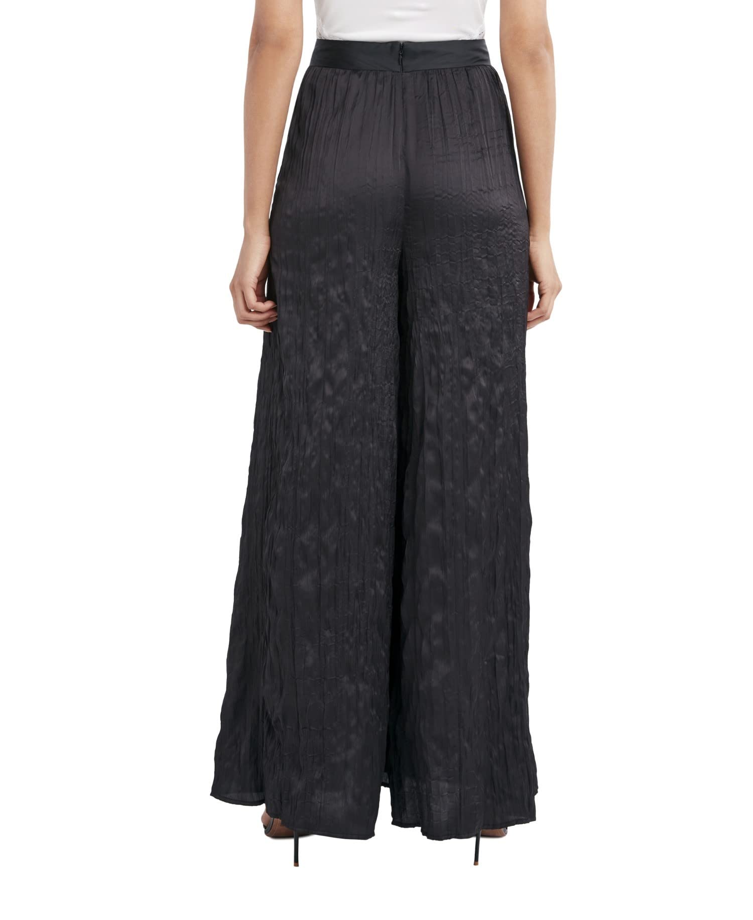 BCBGMAXAZRIA Women's High Waisted Wide Leg Pants - Comfortable Stretch Fabric for Work, Office & Casual Wear | Plus Size Options Available