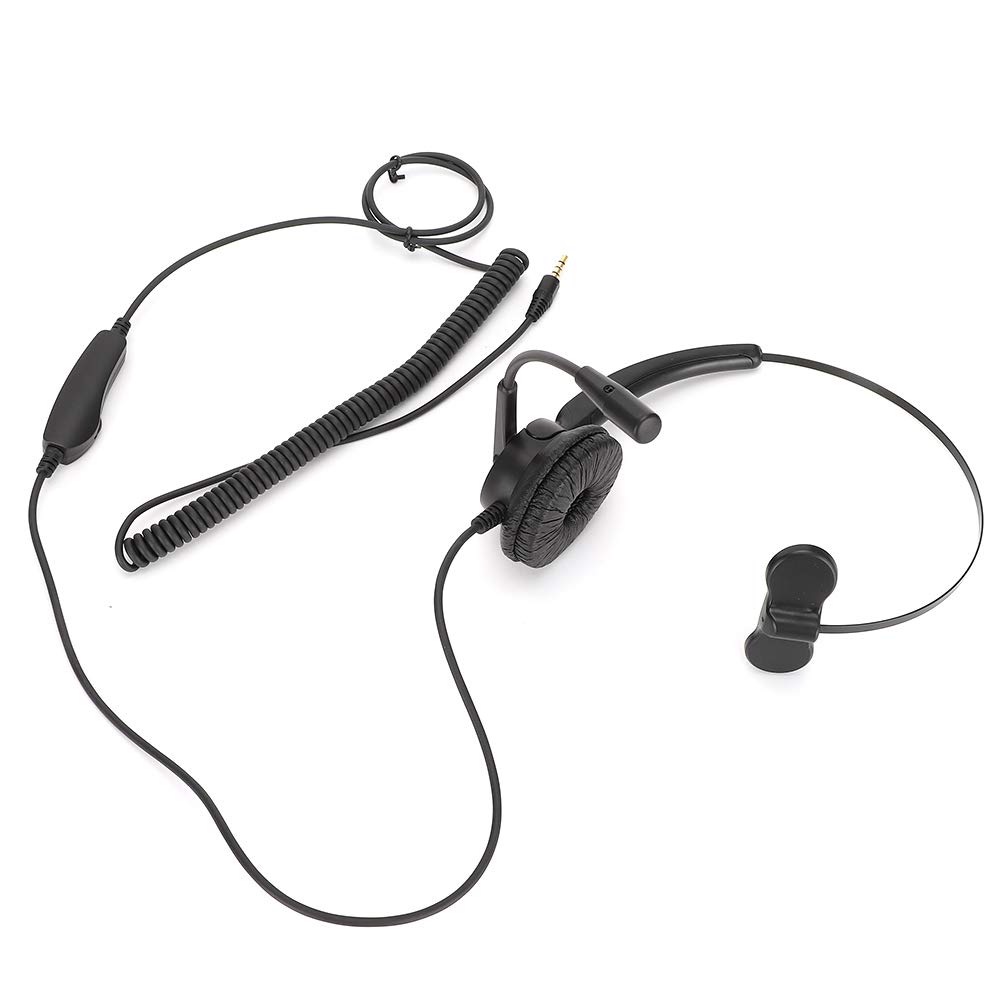 LIYJTK H500 Headband Headset with 3.5mm Plug - Comfortable Telephone Headphones for Call Center, Office Communication & Computer Use - Perfect for Customer Service, Telemarketing & Remote Work