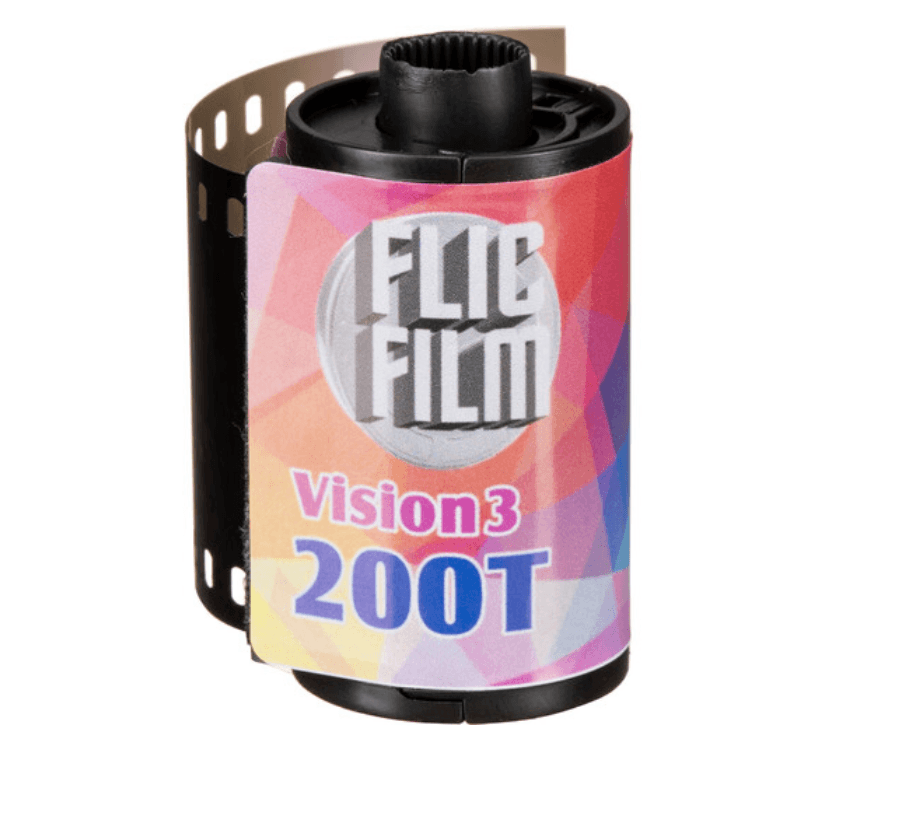 Flic Film Vision3 200T 135 36 Cine Film - Professional Color Negative Film for Cinematic Photography, Perfect for Low Light & Indoor Shooting