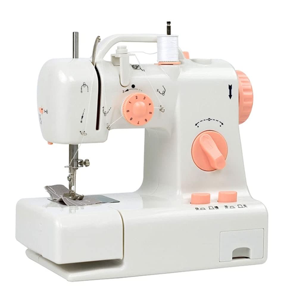 Portable Electric Sewing Machine for Beginners - Mini Household Sewing Machine with Double Speed Control, Lightweight Tailor Tool for DIY Crafts, Quilting & Clothing Repair (Ideal for Home Use & Travel)