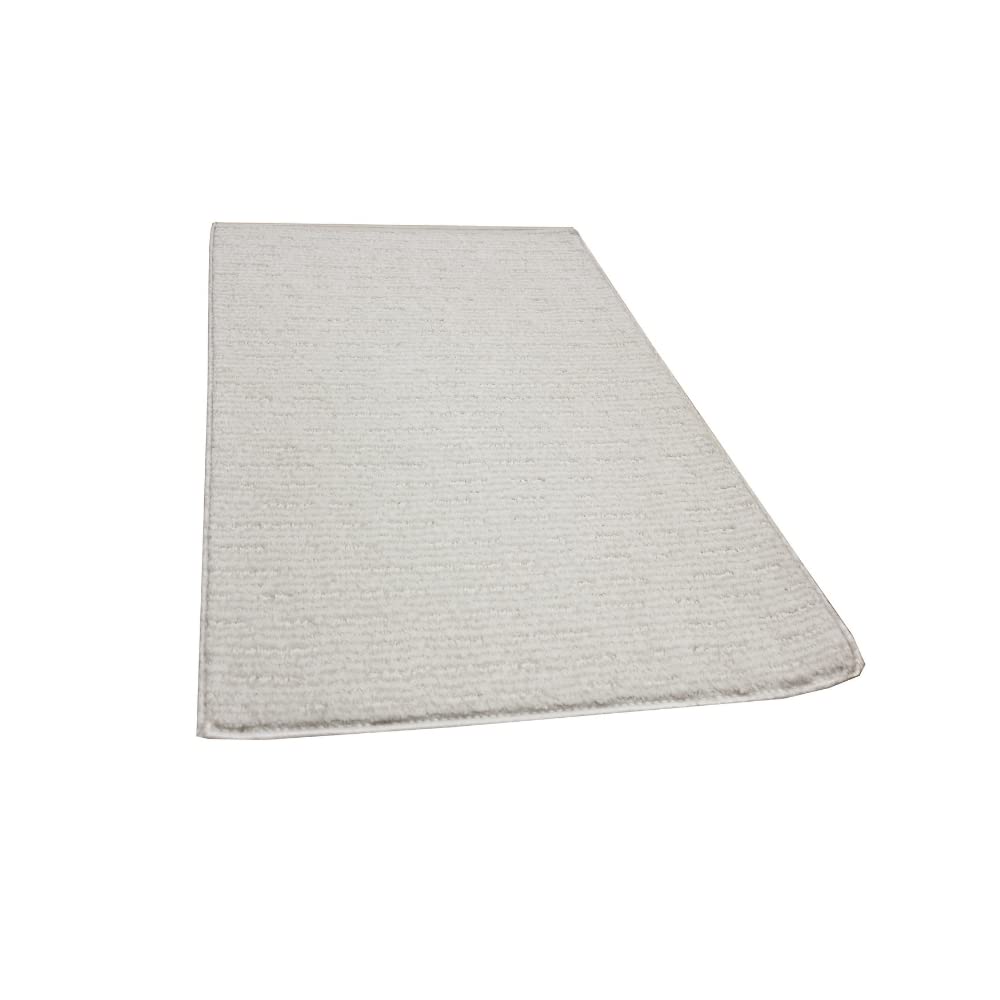 Premium Hampton Falls Area Rug - Soft Accent Carpet Runner Mat in Alabaster - 5x12 ft - Perfect for Living Room, Bedroom, or Hallway Decor