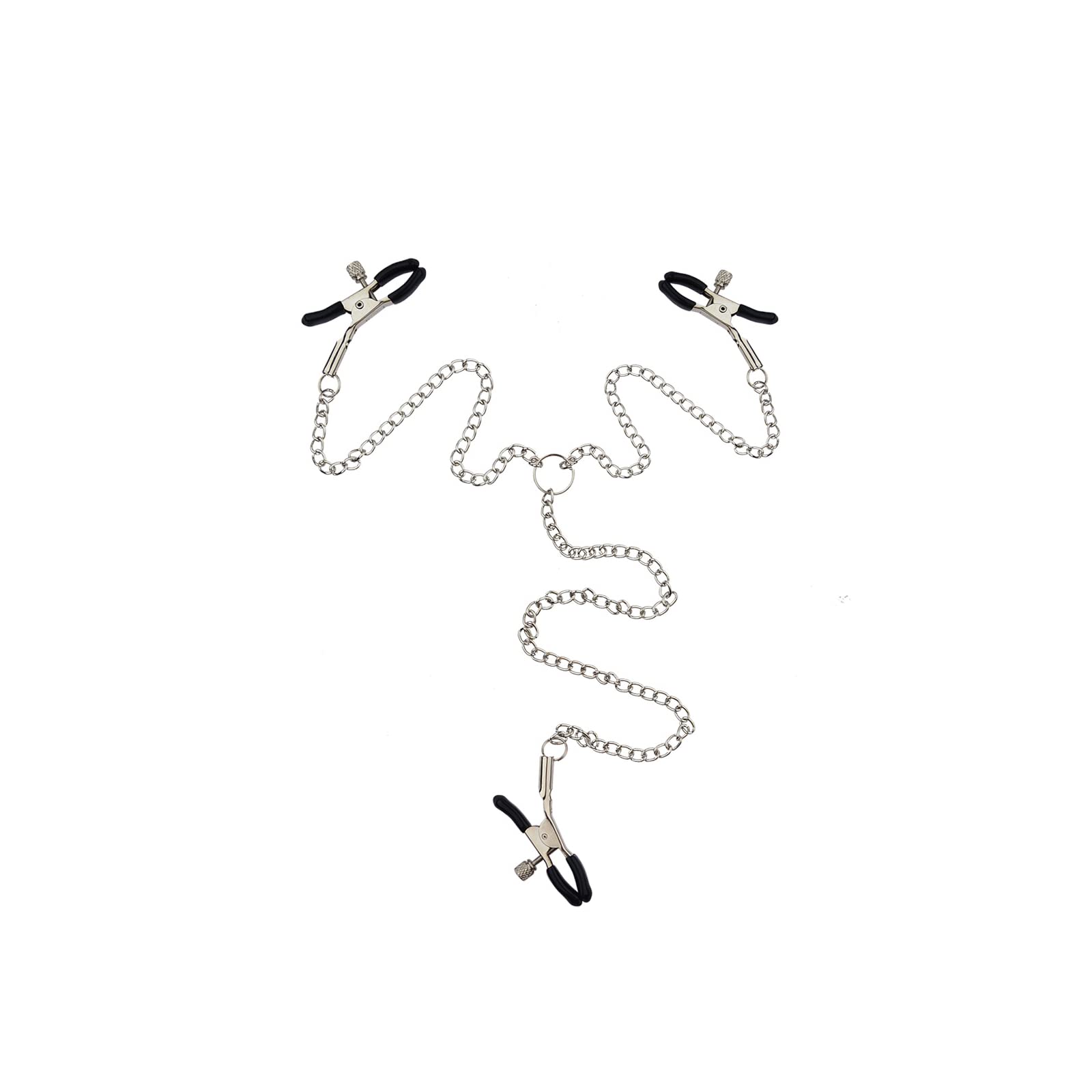 Atiptu Adjustable Stainless Steel Body Chain Jewelry for Women - Non-Piercing Faux Body Clamps & Rings - Perfect for Beach Parties, Music Festivals and Sensual Occasions