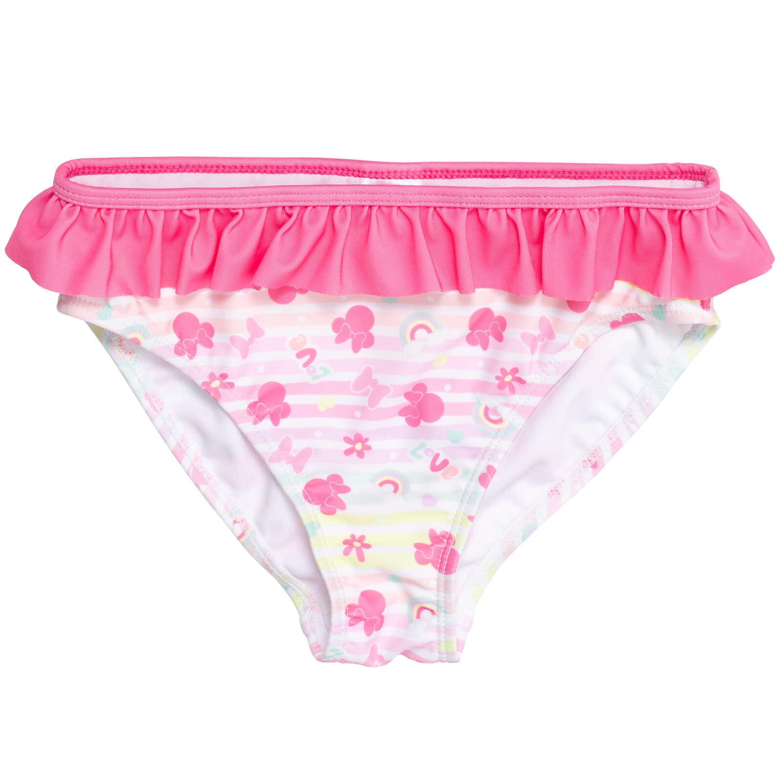 Disney Princess Minnie Mouse Frozen 3-Piece Swimsuit Set for Girls - Tankini Top, Bikini Bottom & Hair Scrunchie (Infant to Big Kid Sizes) | Perfect for Beach, Pool & Summer Vacation