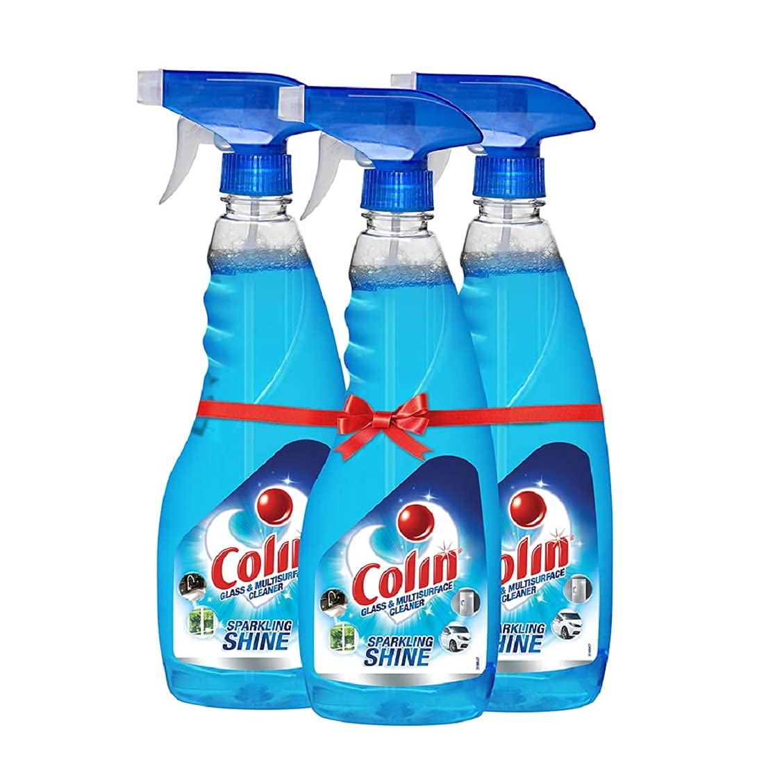 Colin Glass & Surface Cleaner Spray with Shine Boosters - 250ml (3-Pack) | Streak-Free Cleaning for Windows, Mirrors, Countertops & More | Multi-Surface Household Cleaner