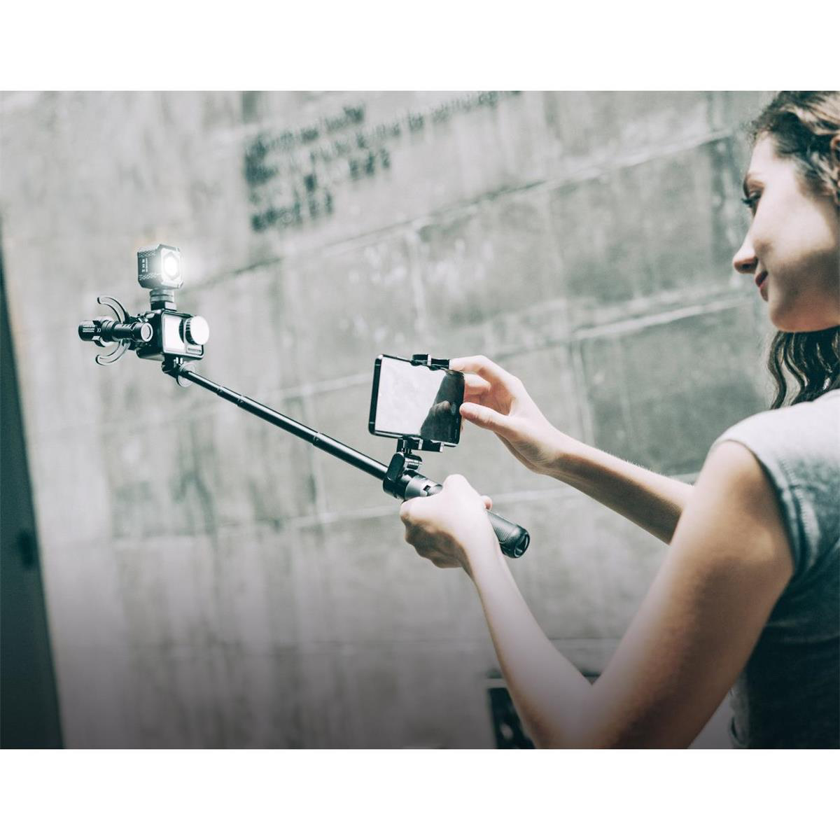 PGYTECH Action Camera Extension Pole Tripod Plus - Lightweight & Adjustable for GoPro, DJI, and Smartphones - Perfect for Vlogging, Travel, and Outdoor Adventures