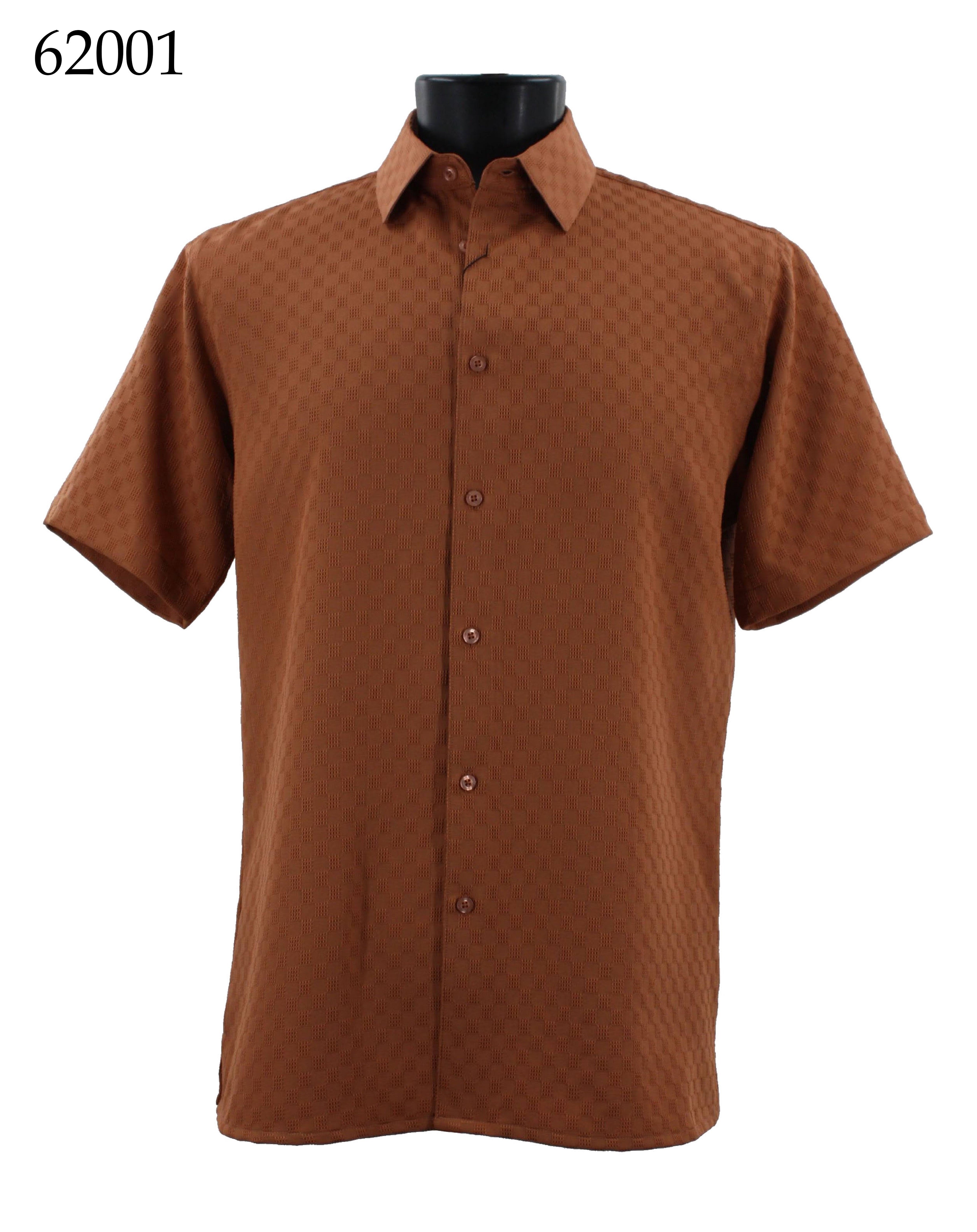 Bassiri Men's Casual Short Sleeve Shirt 62001 - Breathable Cotton Tee for Summer, Travel & Outdoor Activities