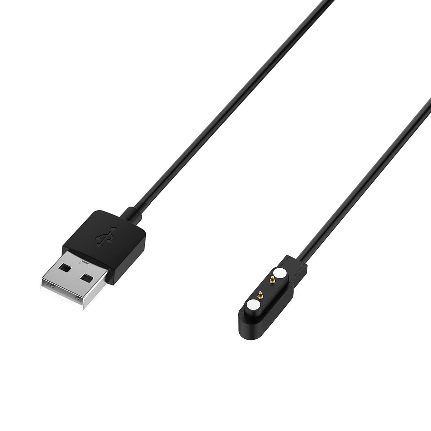 FitTurn 2-Pack Magnetic USB Charger for Xplora XGO 2 Kids Smartwatch - 60cm Charging Cable & Cradle Accessories (Black) - Perfect for School, Outdoor Activities & Daily Use