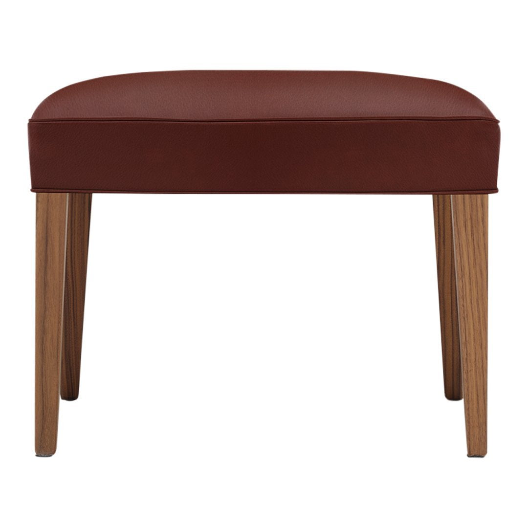 FH420 Heritage Footstool - Classic Upholstered Ottoman with Storage, Perfect for Living Room, Bedroom & Nursery - Brown Fabric Footrest with Sturdy Wooden Legs