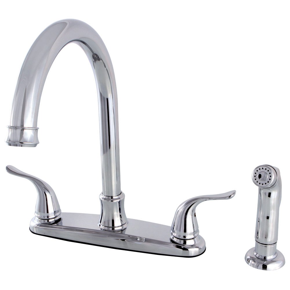 8 Inch Yosemite Centerset Kitchen Faucet in Chrome Finish - Perfect for Modern Farmhouse, RV, and Apartment Kitchen Sinks