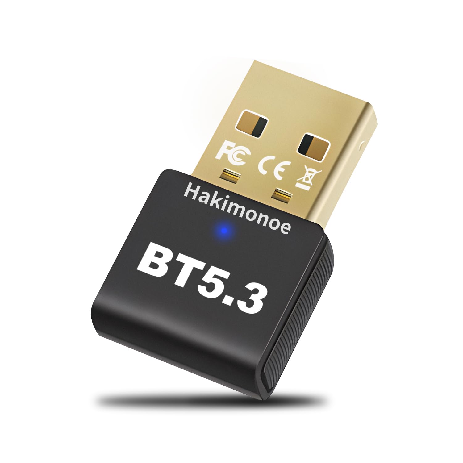 Latest Bluetooth 5.3 Adapter for PC & Laptop - Wireless USB Dongle for Windows 11/10/8.1 - Plug & Play Bluetooth Transmitter for Headphones, Speakers, Keyboard, Mouse & Printers - Perfect for Home Office, Gaming & Streaming