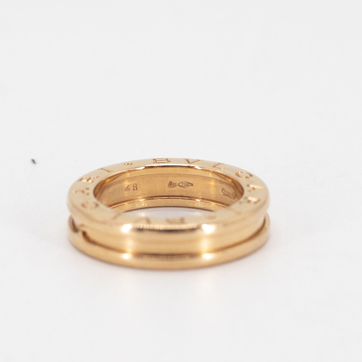 Bvlgari B.Zero1 18K Rose Gold Ring for Women - Luxury Italian Jewelry, Size 48 - Perfect for Weddings, Anniversaries & Special Occasions