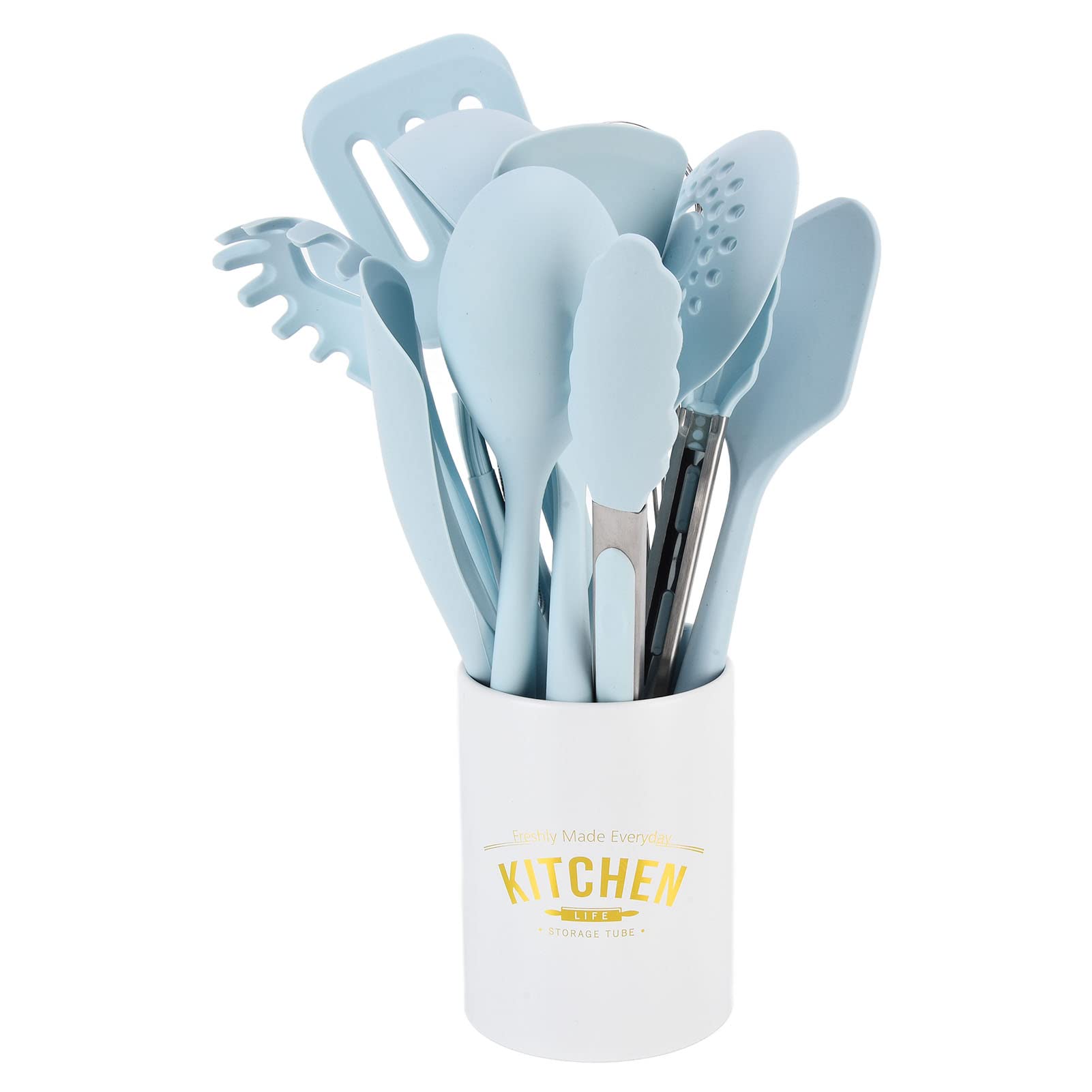 Premium Silicone Kitchen Utensil Set - Non-Slip Heat-Resistant Cooking Spoon & Spatula for Restaurants & Home Chefs - Perfect for Baking, Frying & Everyday Cooking