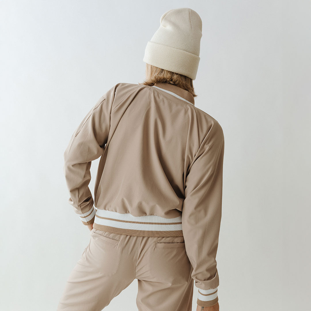 Vintage Cobblestone Bomber Jacket for Men - Classic Casual Outerwear with Zip Front & Ribbed Cuffs | Perfect for Streetwear, Fall Fashion & Everyday Wear