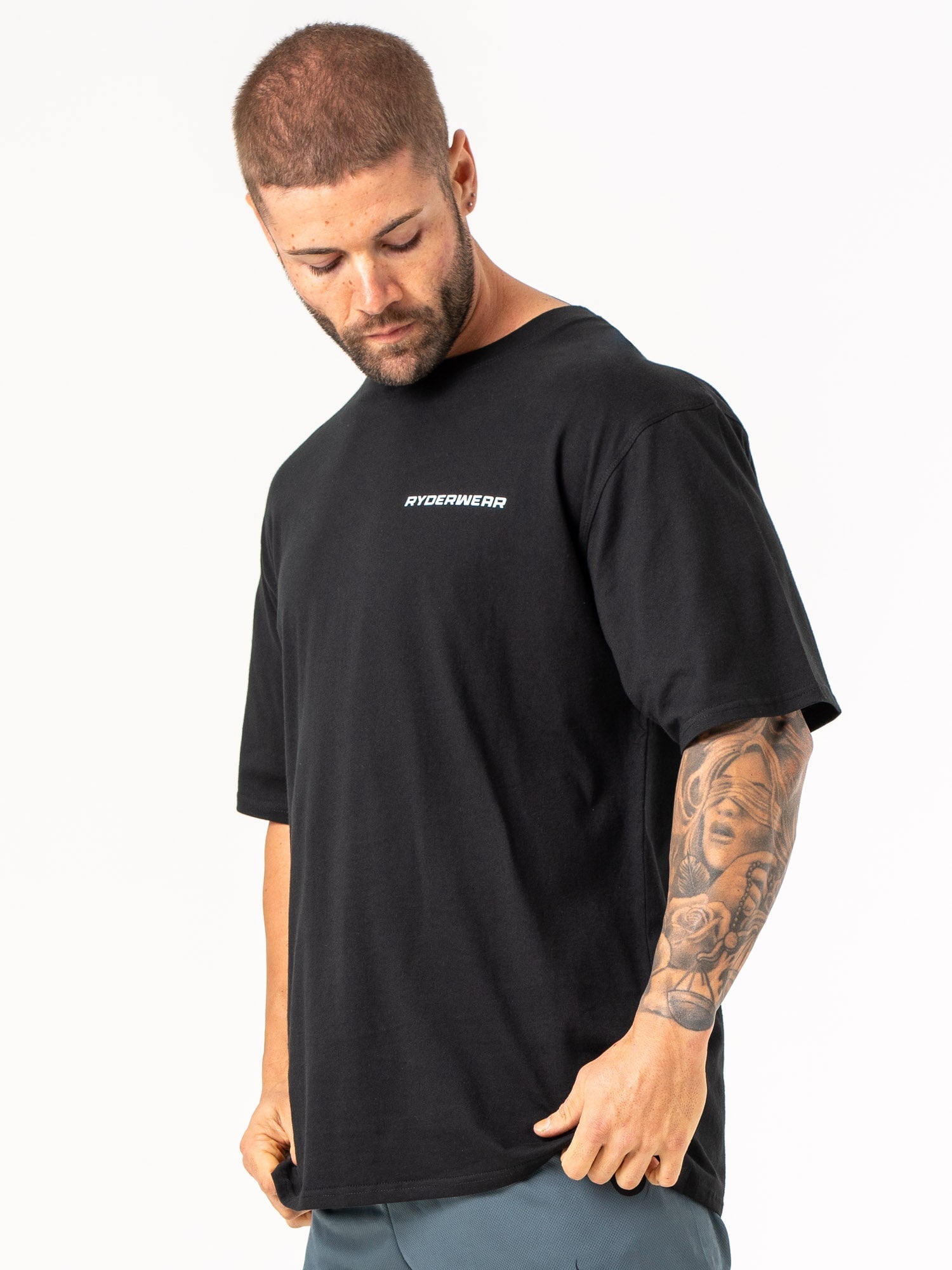 Energy Oversized T-Shirt for Men & Women - Black | Comfortable Loose Fit Cotton Tee for Casual Wear, Street Style & Loungewear