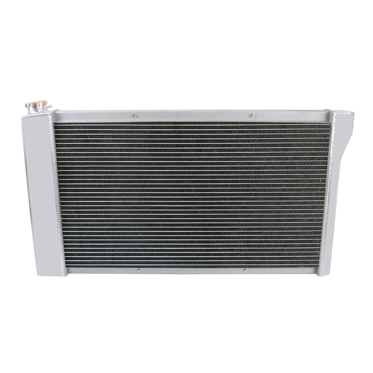 Primecooling 52MM 3 Row Aluminum Radiator with Fan Shroud Kit - Compatible with 1967-1972 GMC Chevrolet C/K Series C10 C20 C30 Pickup Trucks | High-Performance Cooling Upgrade for Classic Truck Restoration & Hot Rod Builds