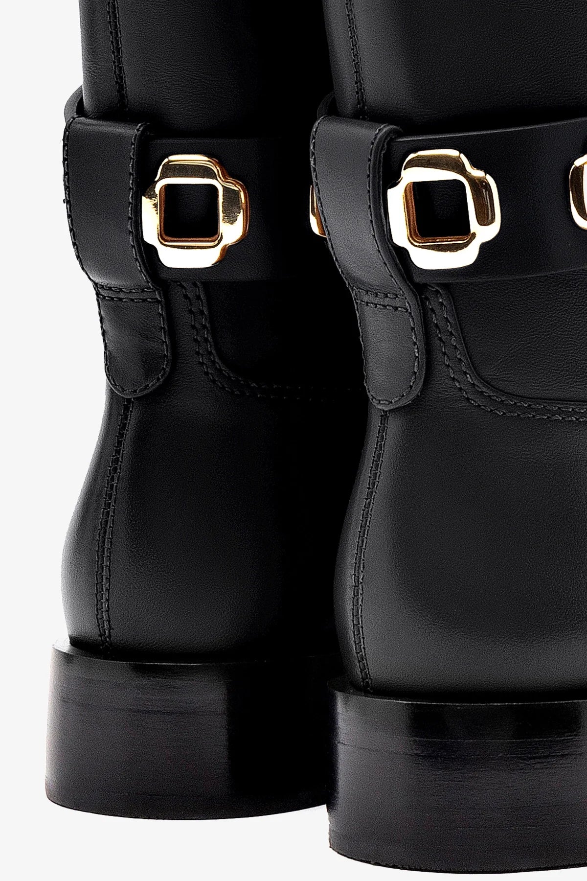 Stylish Milan Flat Boots in Black Leather - Comfortable & Trendy Women's Ankle Boots for Casual Wear & Everyday Outfits