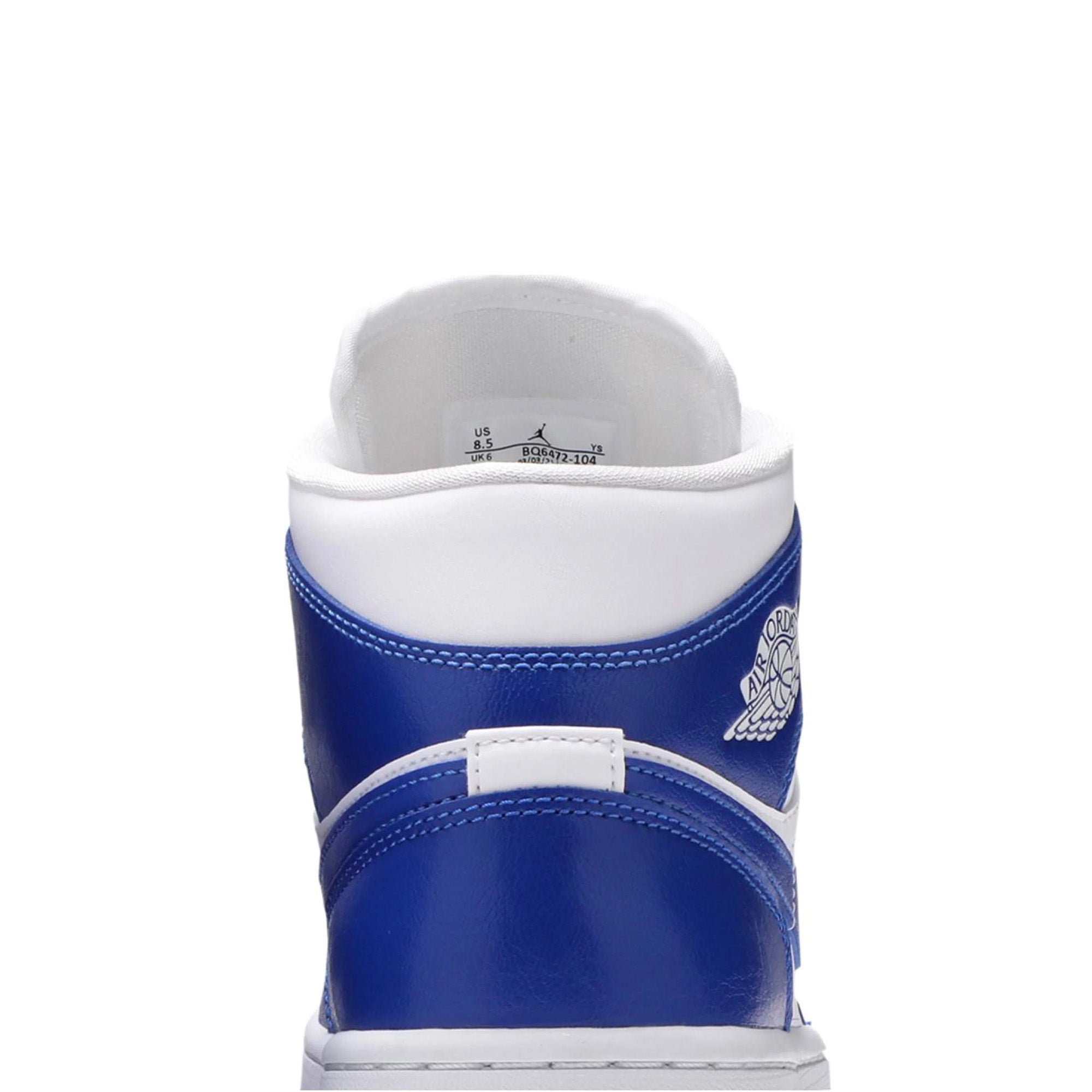 Air Jordan 1 Mid 'Kentucky Blue' Basketball Shoes for Men - Premium Leather Sneakers for Casual Wear & Street Style | Perfect for Basketball, Gym & Everyday Fashion