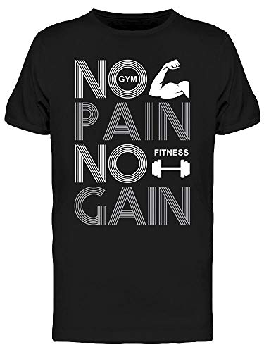 No Pain No Gain: Men's Workout T-Shirt - Gym, Running & Fitness Training Apparel