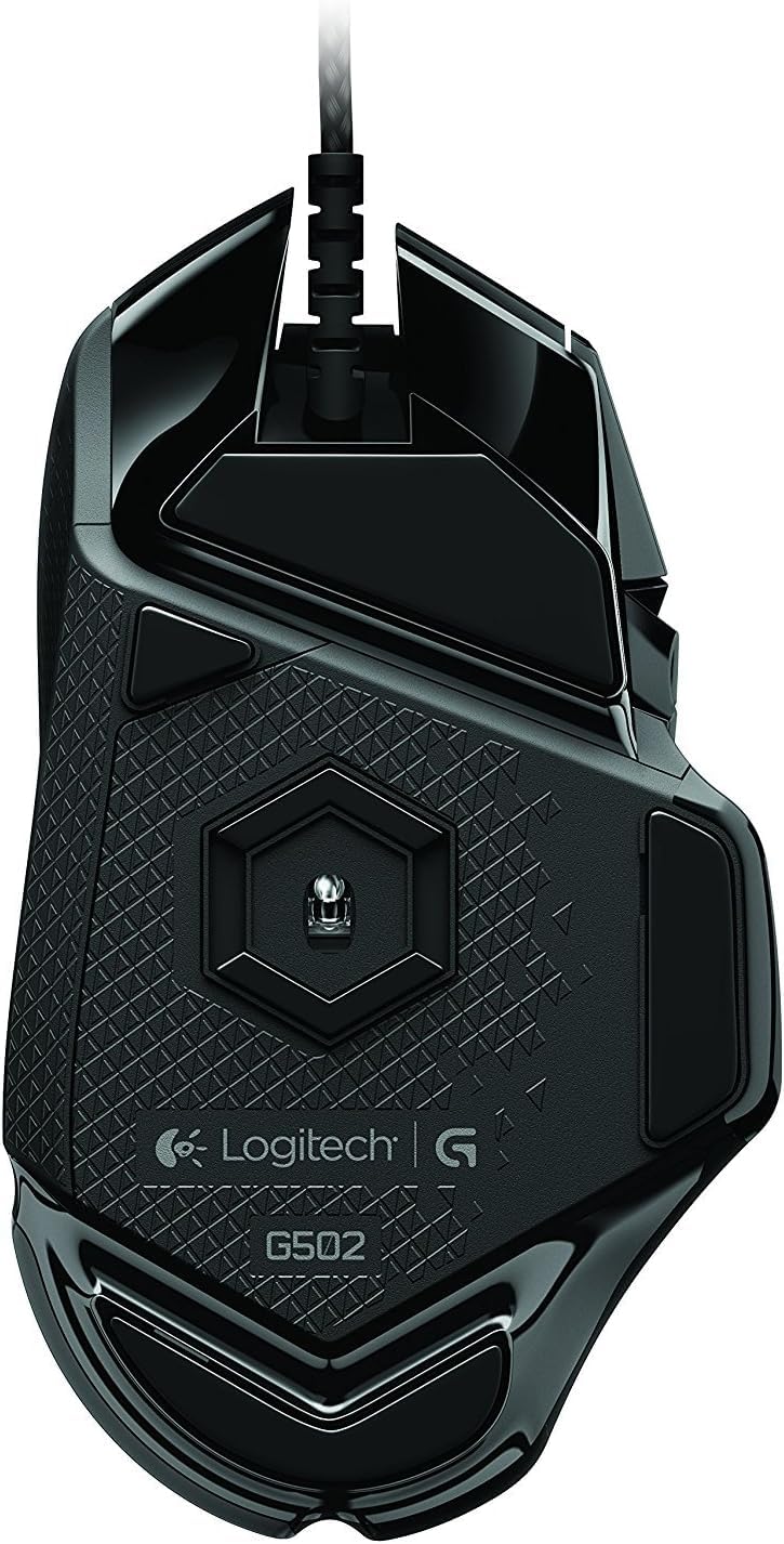 Logitech G502 Proteus Spectrum RGB Gaming Mouse - 12,000 DPI Adjustable, 11 Programmable Buttons, Customizable Weights (5x3.6g) - Perfect for FPS, MMO & Esports Gaming - PC & Mac Compatible