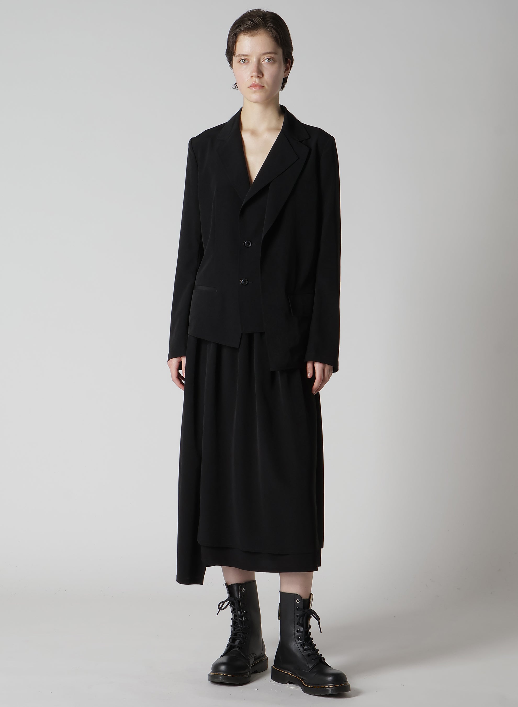 Elegant Crepe de Chine 2-Layer Jacket for Women - Lightweight & Stylish Outerwear for Office, Travel & Casual Wear