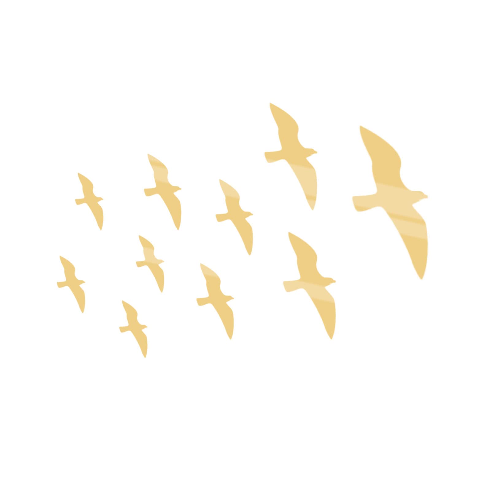 Bird Mirror Wall Stickers - Self-Adhesive Acrylic Mirror Decals for Living Room & Bedroom Decor - Cute Home Wall Art for Women - Perfect for Nursery, Kids Room & Boho Interior Design