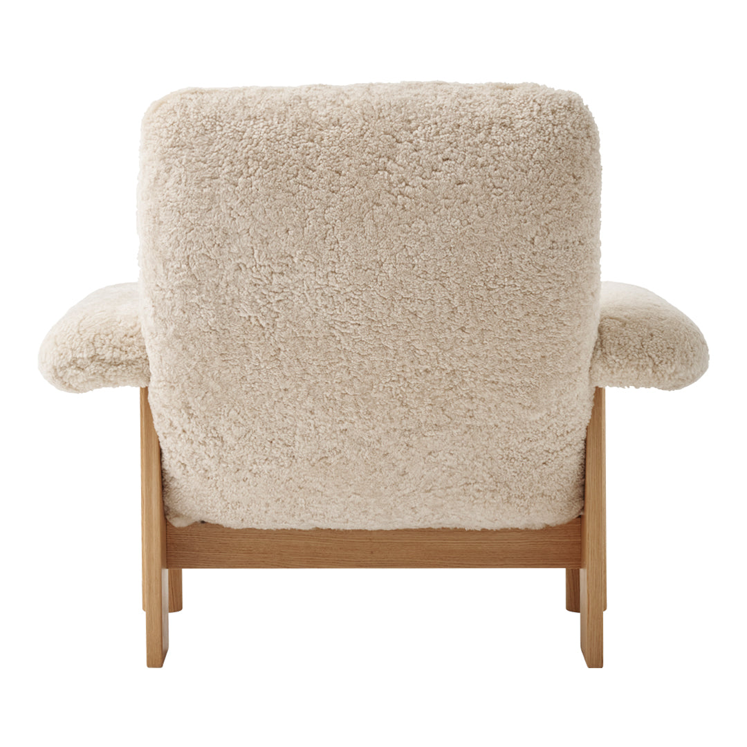Brasilia Lounge Chair - Mid Century Modern Accent Chair for Living Room, Bedroom & Office - Comfortable Upholstered Armchair with Wooden Legs - Perfect for Relaxing, Reading & Decor