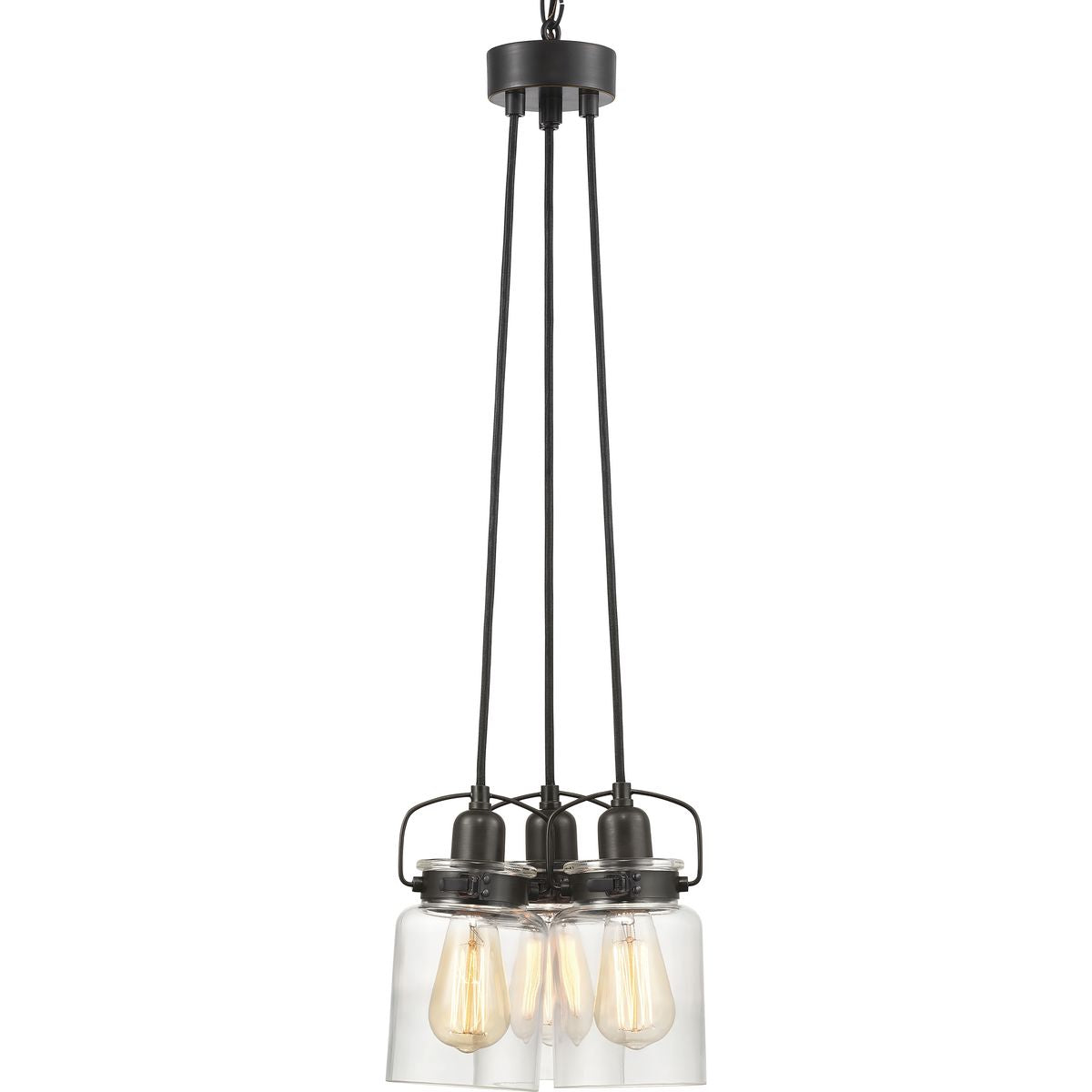 Calhoun Collection 3-Light Chandelier - Elegant Ceiling Lighting Fixture for Dining Room, Bedroom & Living Room Decor