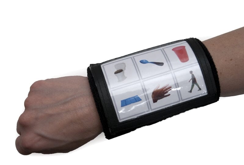 Flip and Communicate Wrist Wrap - Adjustable Handheld Sign for Sports, Events & Emergency Situations - Perfect for Cheerleading, Coaching & Outdoor Activities
