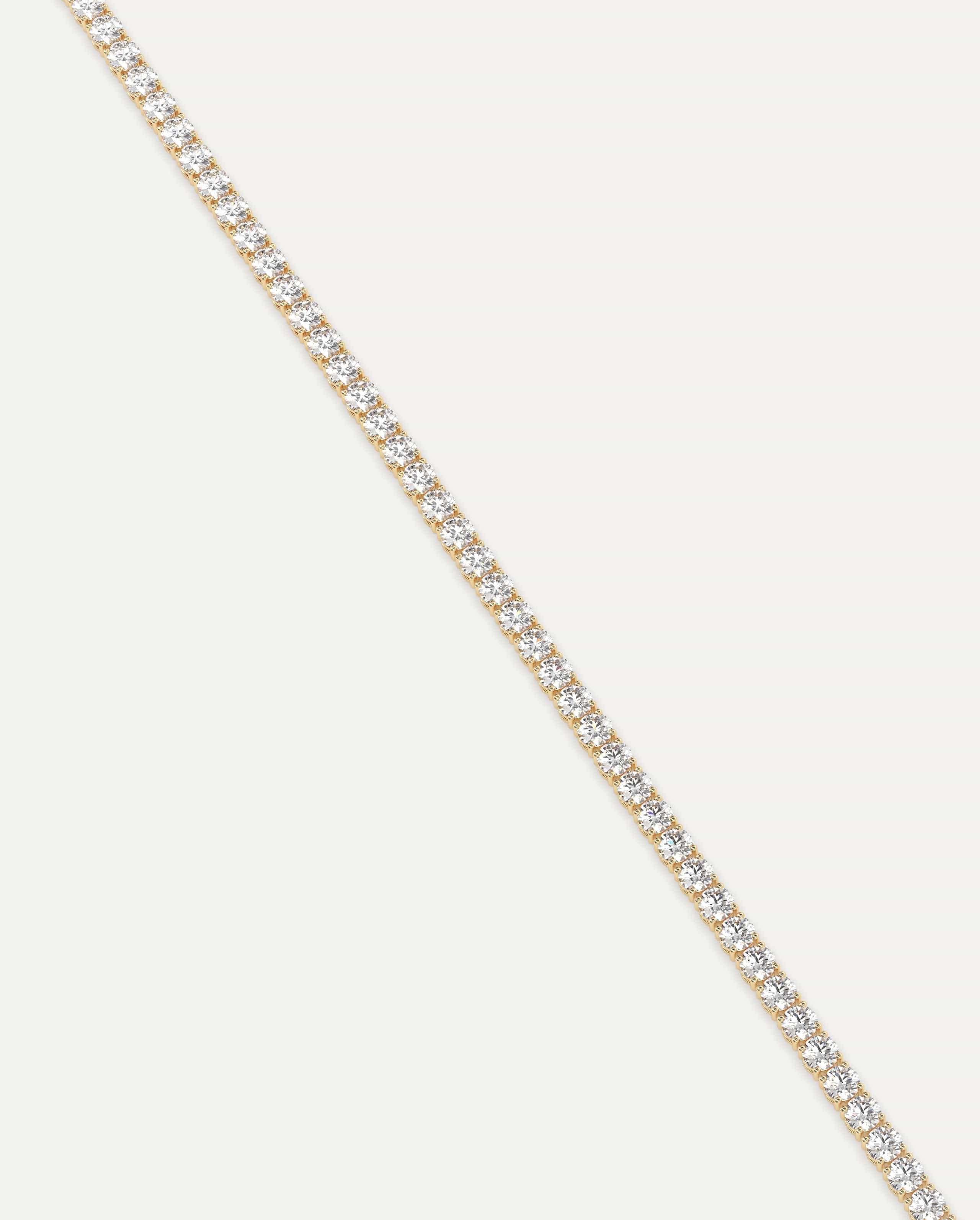 2 Carat Diamond Tennis Bracelet for Women - 14K White Gold Dainty Chain Bracelet - Elegant Jewelry Gift for Anniversary, Wedding & Special Occasions