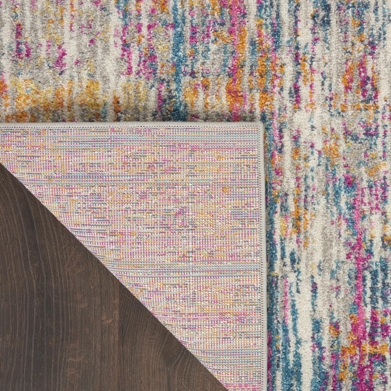 Nourison Passion Abstract Ivory/Multi 2x3 Area Rug - Easy Cleaning, Non-Shedding, Soft & Durable - Perfect for Bedroom, Living Room, Dining Room & Kitchen Decor