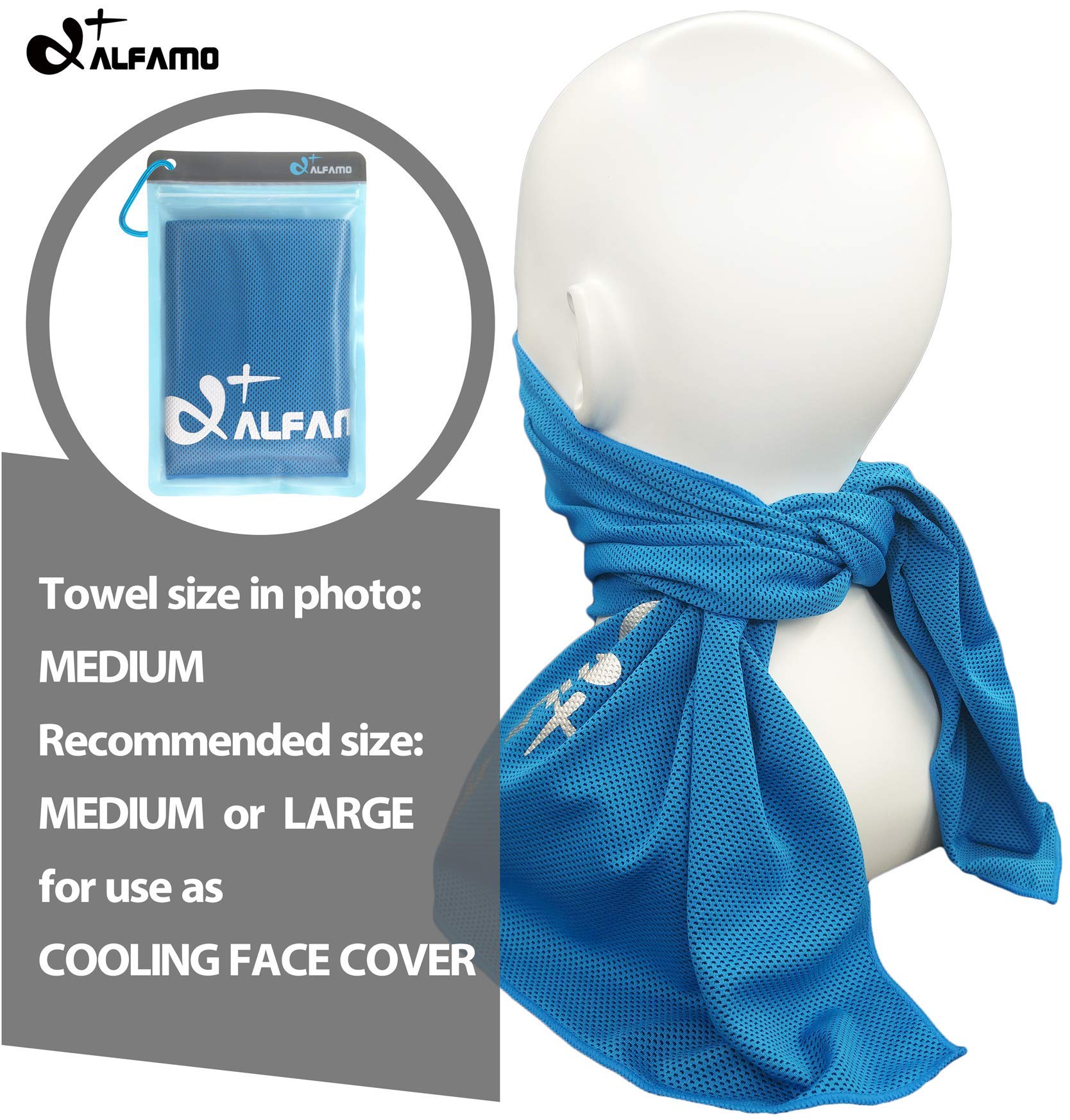 Cooling Towel for Sports & Fitness - Gym, Yoga, Pilates, Workout, Travel & Camping Accessories | Stay Cool During Exercise, Outdoor Activities & Hot Weather