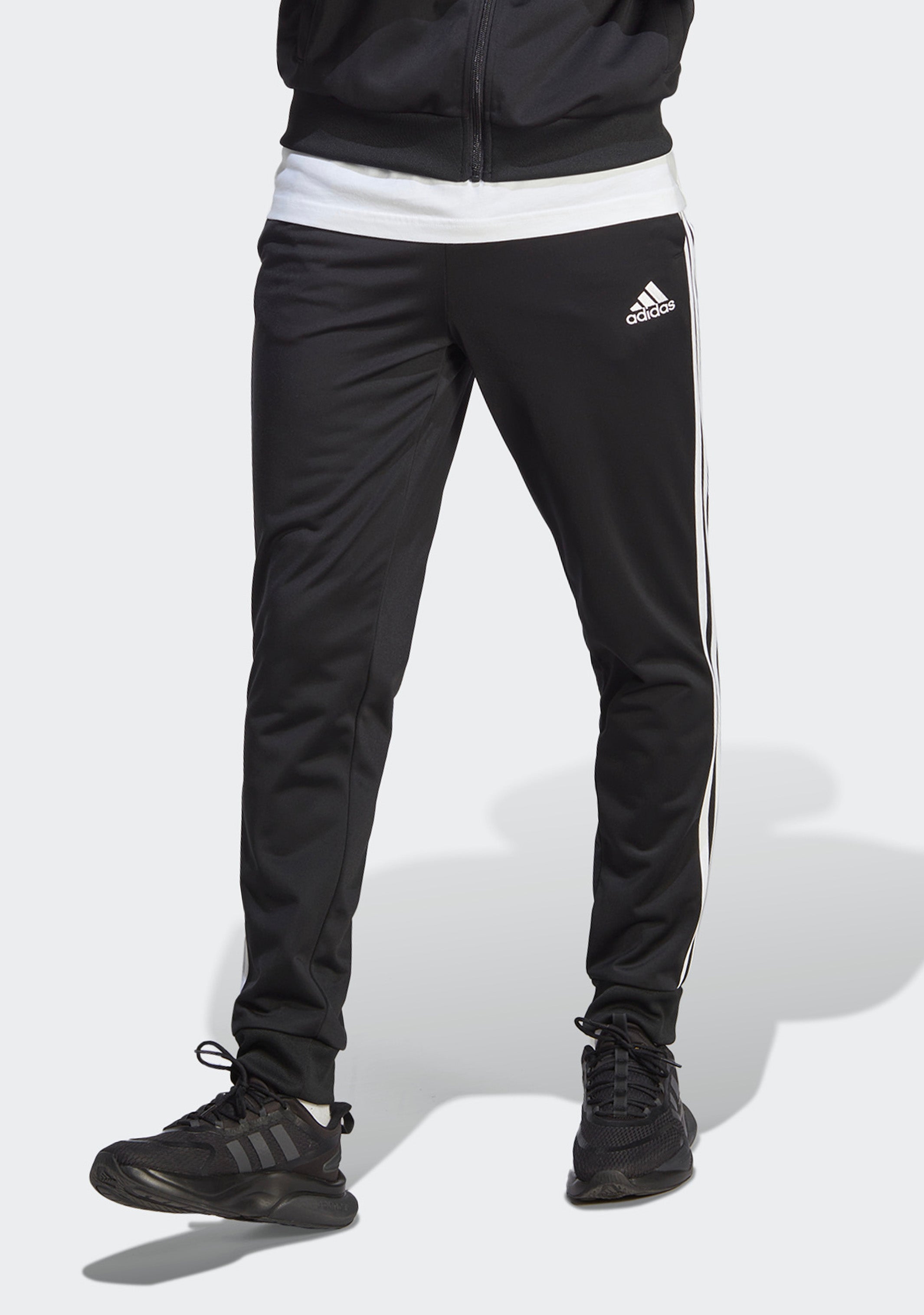 Adidas Men's Primegreen Essentials 3-Stripes Track Pants - Lightweight Athletic Joggers for Running, Gym & Casual Wear