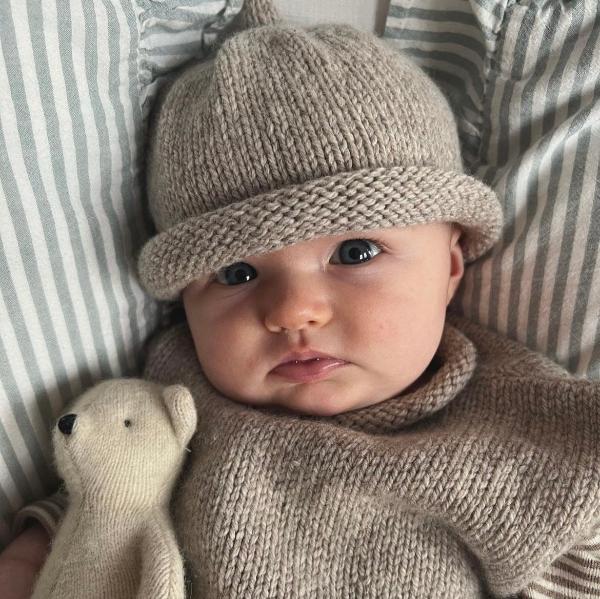 Oatmeal Marle plain Hat
