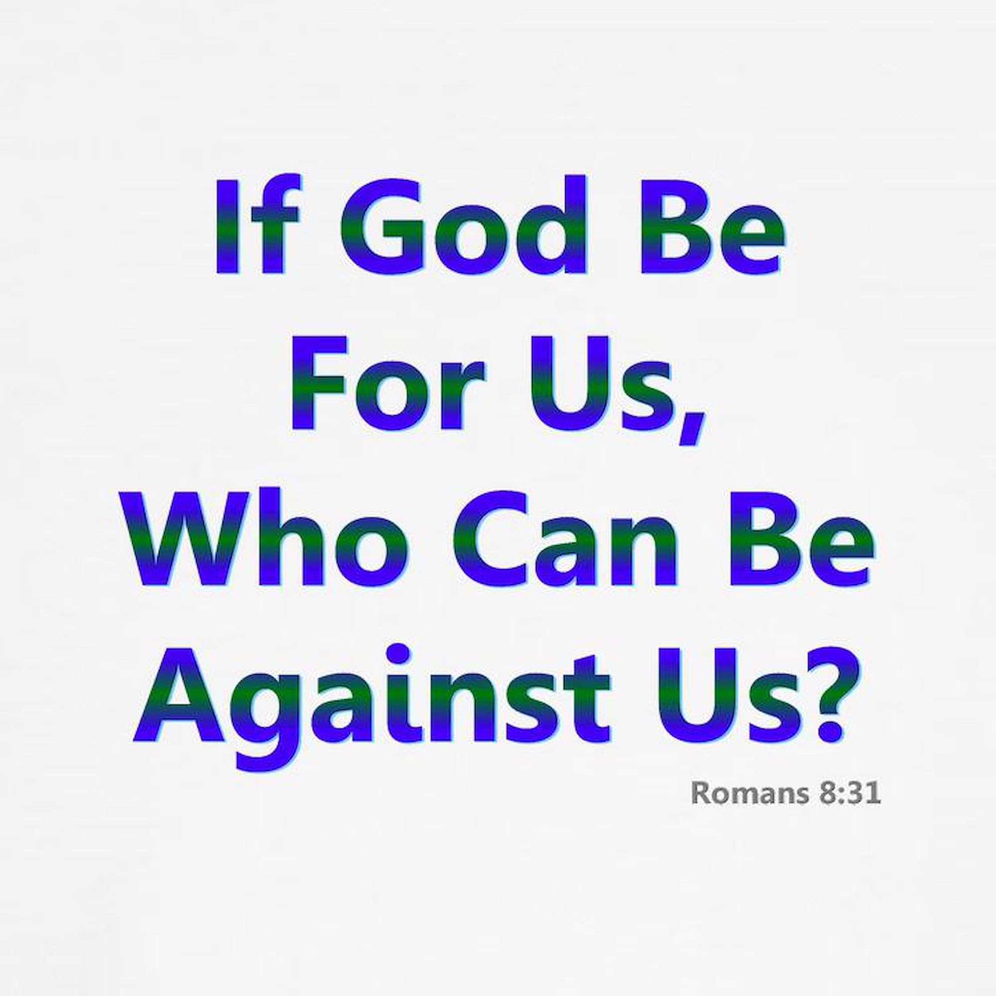 Men's If God Be for Us Baseball Jersey - Cotton 3/4 Raglan Sleeve Shirt for Church Sports & Casual Wear | CafePress