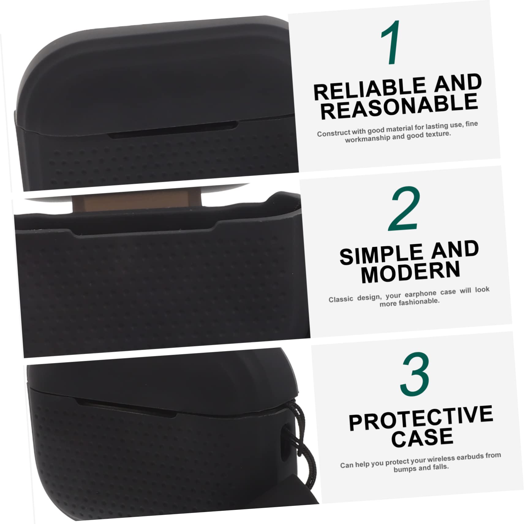 Hemobllo 3-Pack Protective Case for AirPods Pro 2 - Shockproof Earbuds Cover with Precise Cutouts, Soft TPU Shell - Perfect for Gym, Travel & Daily Use