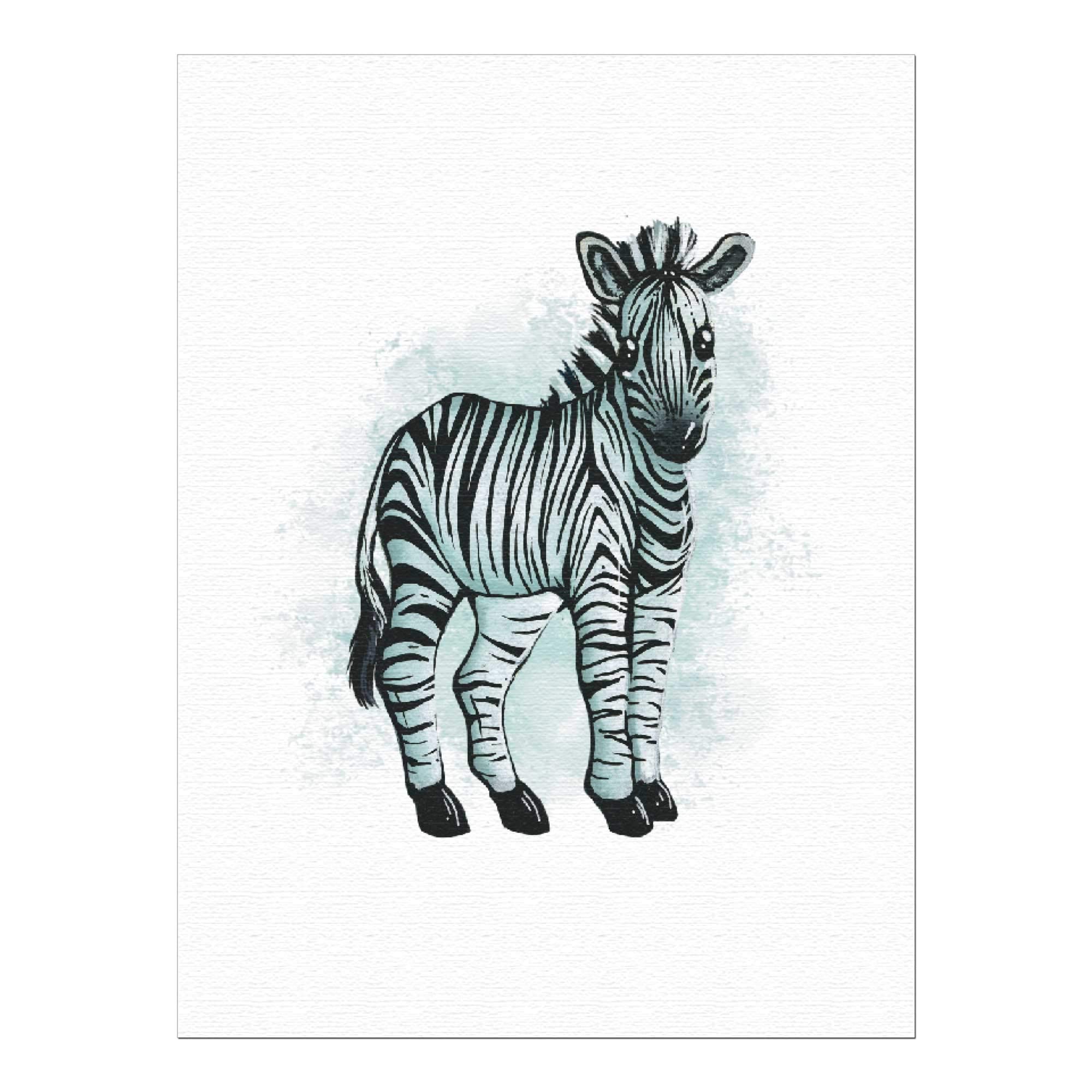 Zoo Animal Wall Art Prints for Nursery Decor - Set of 6 Unframed 9x12 Inch Wildlife Themed Baby Room Decorations | Perfect for Kids' Bedroom, Playroom & Baby Shower Gifts