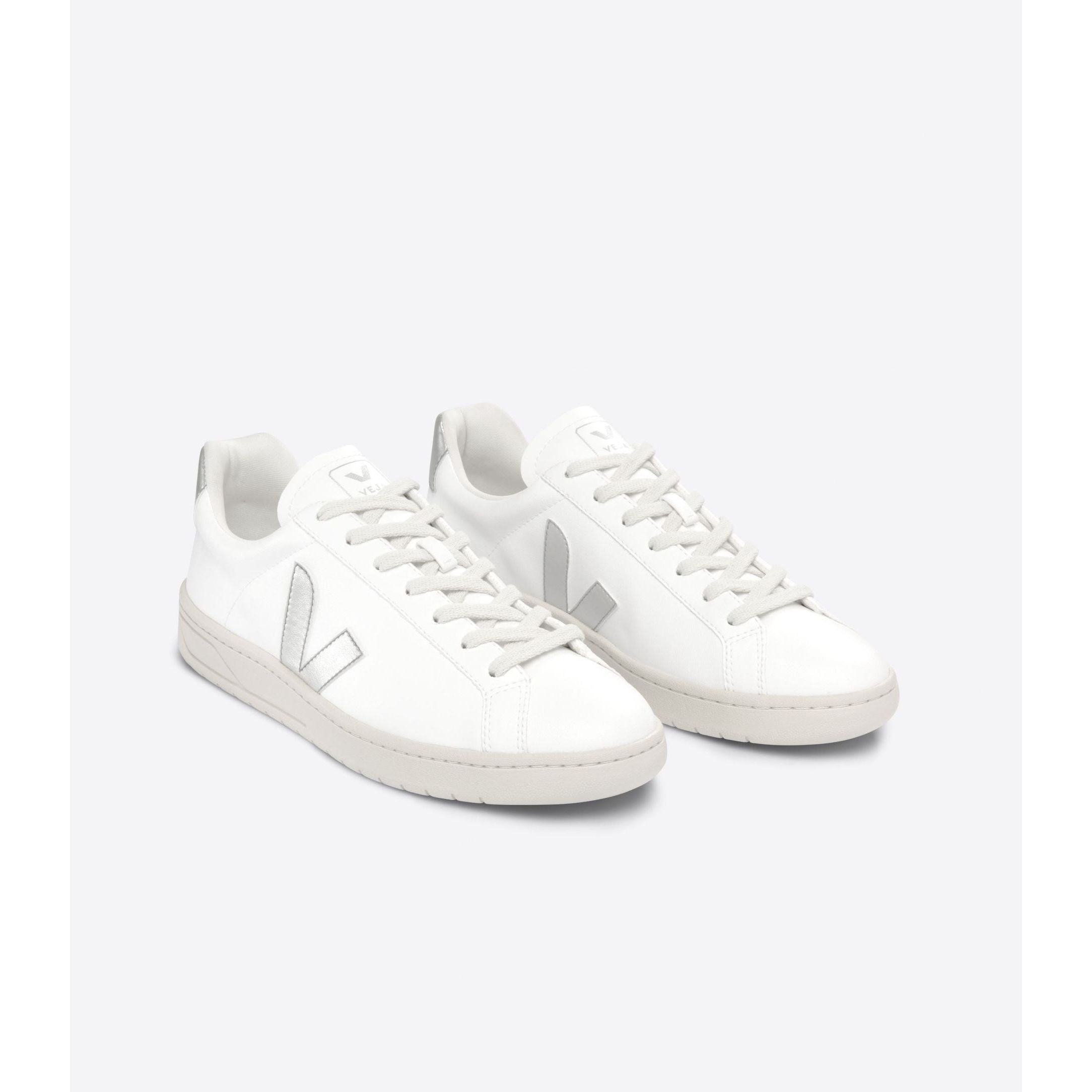 Veja Women's Urca CWL Sneakers in White & Silver | Vegan Leather Casual Shoes for Women | Perfect for Everyday Wear, Work & Travel