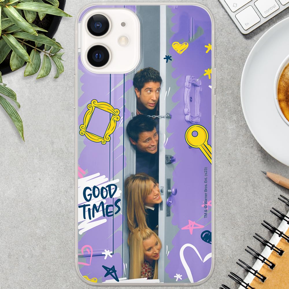 Official Friends Pattern iPhone 12 Mini Case - ERT GROUP Licensed TPU Protective Cover (Model 036) | Perfect Fit, Shockproof & Slim Design | Ideal for Daily Use, Travel & Gift Giving
