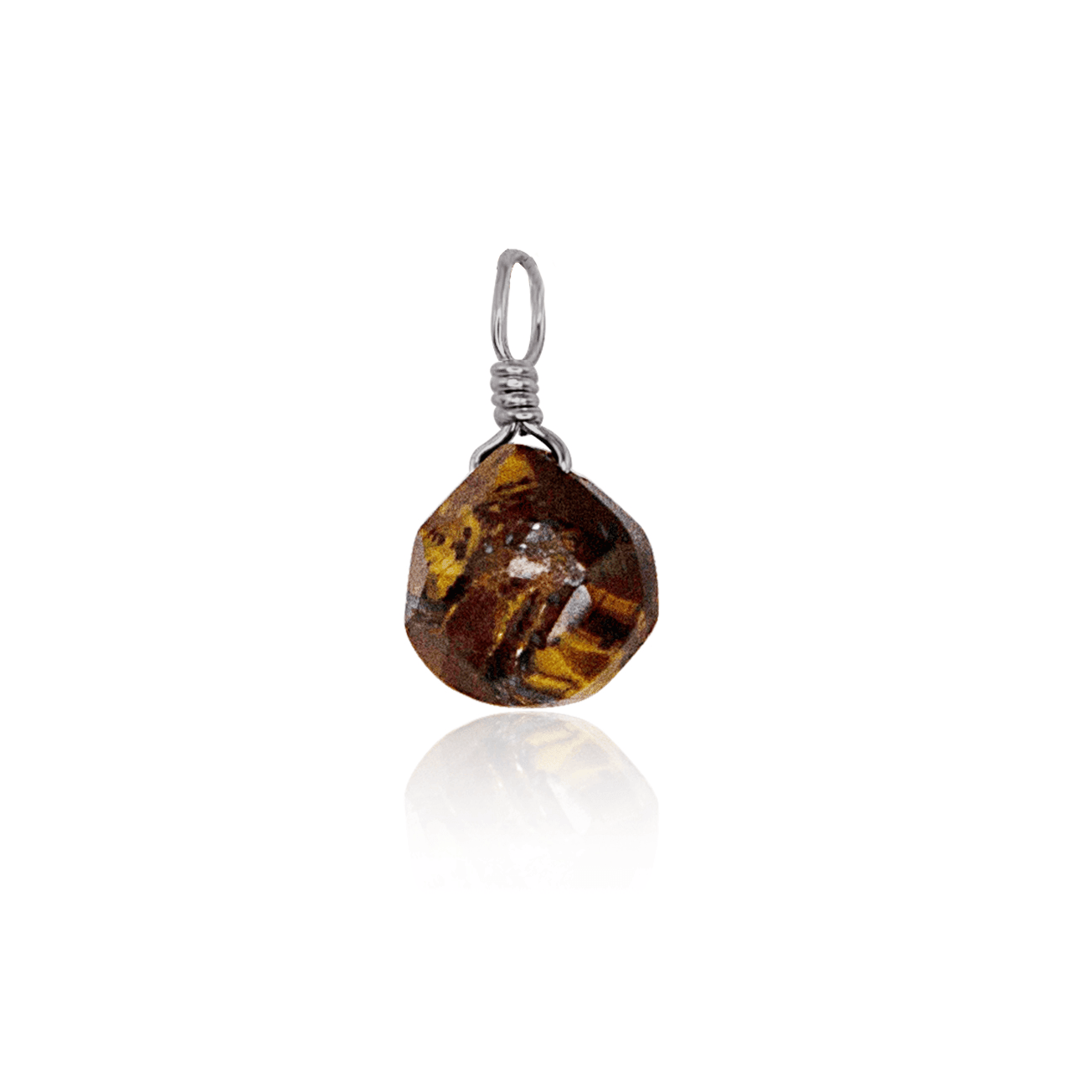 Natural Tiger's Eye Teardrop Pendant Necklace - Healing Crystal Jewelry for Women - Perfect for Meditation, Spiritual Protection & Boho Fashion Accessories